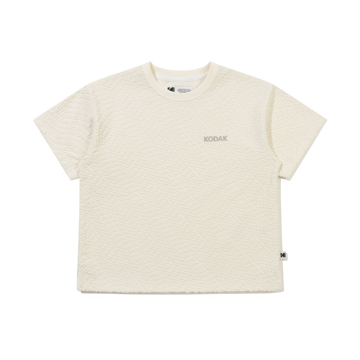 코닥 키즈(KODAK KIDS) 레터링 테리 카라 티셔츠 키즈 IVORY