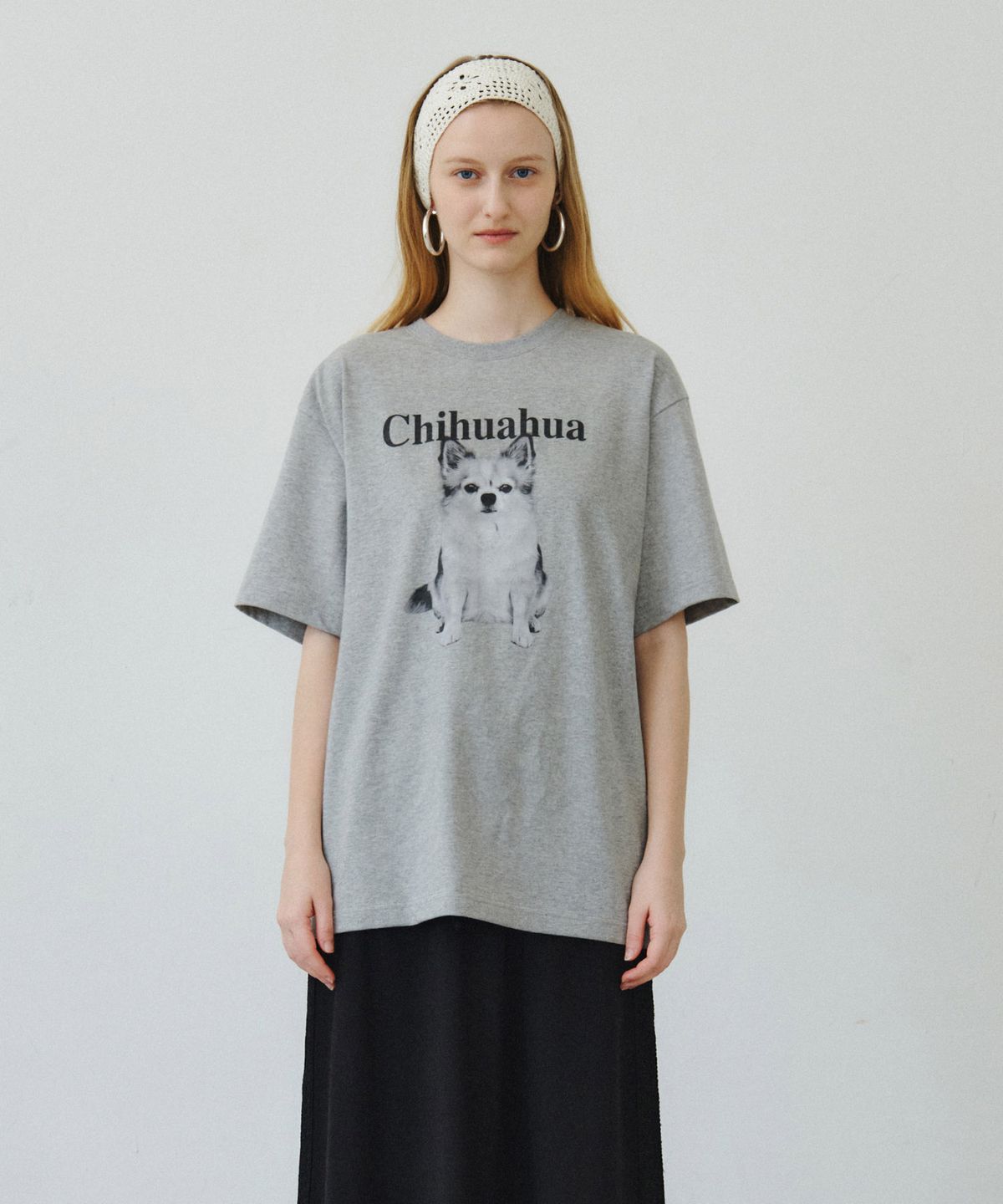마이스(MAIS) CHIHUAHUA SHORT SLEEVE TEE / GRAY