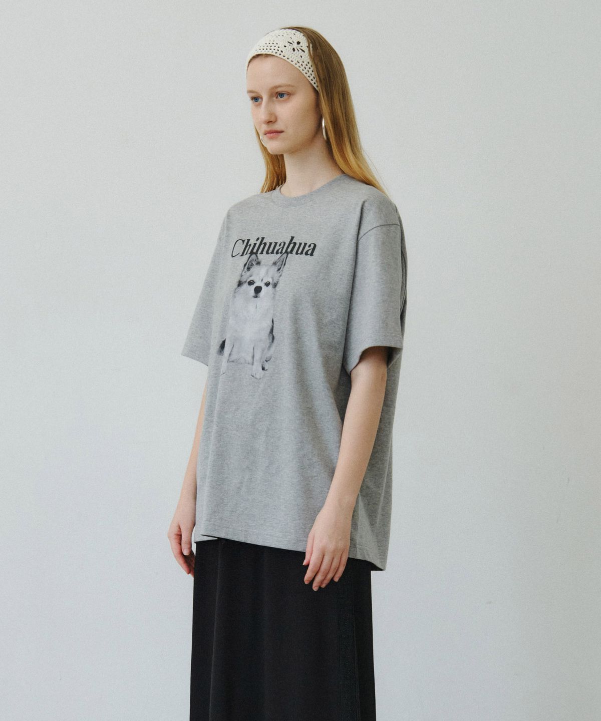 마이스(MAIS) CHIHUAHUA SHORT SLEEVE TEE / GRAY