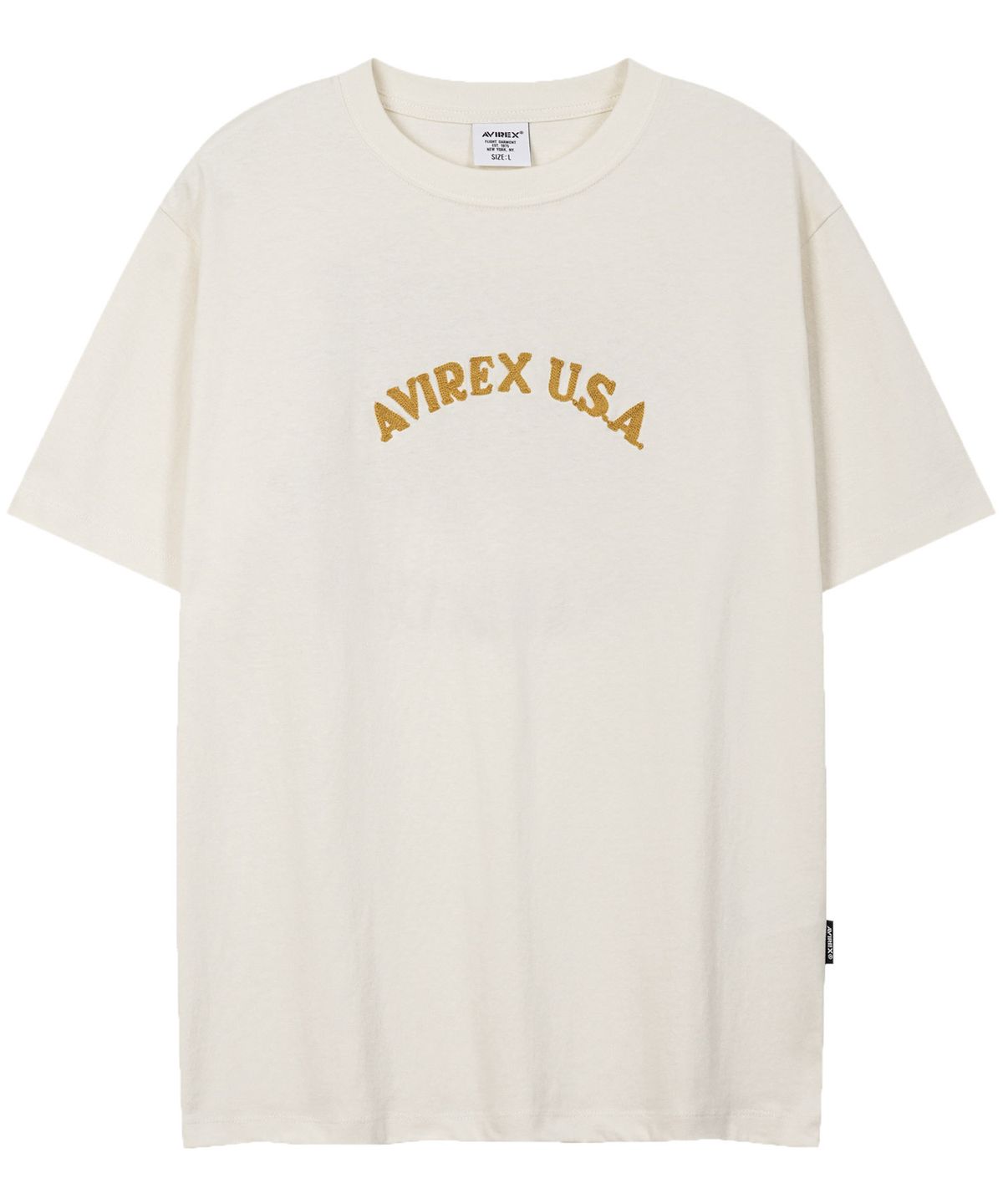 아비렉스(AVIREX) 체인 스티치 자수 티셔츠 / 7836134004 키나리