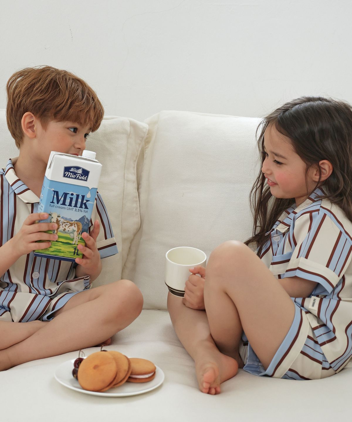 오셀픽(OHSELPIC) (uni) 스탠다드 브루클린 키즈 반팔 파자마 7Size