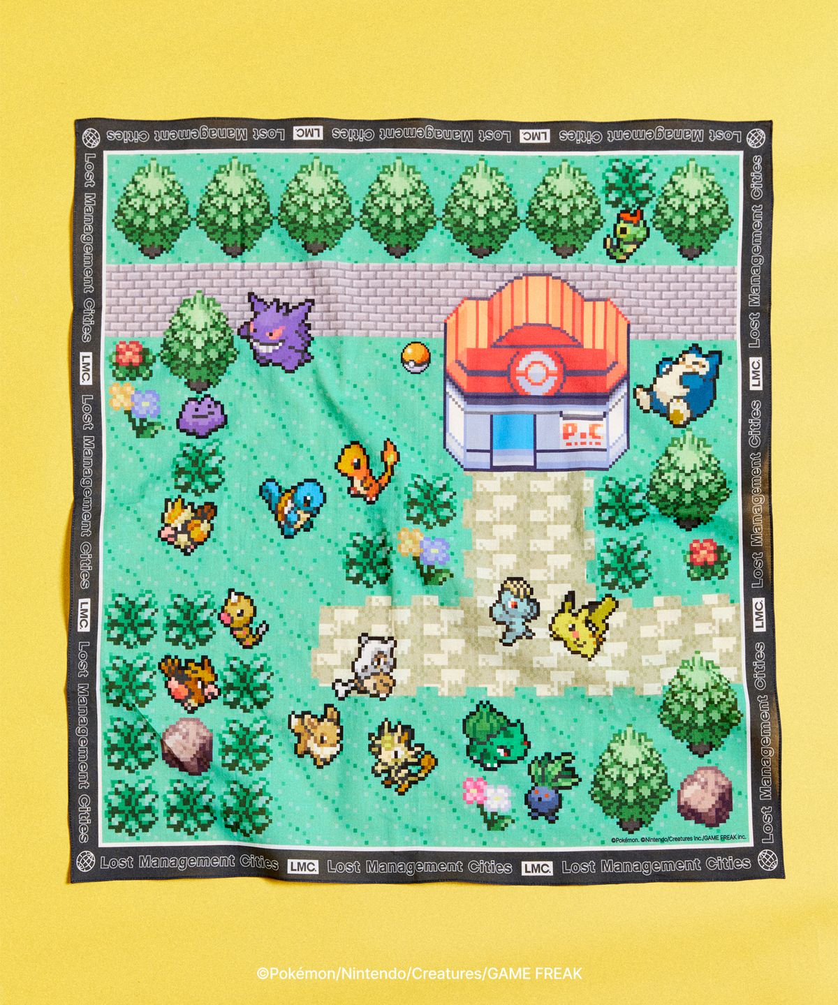 엘엠씨(LMC) Pokémon Pixel Art Screen Bandana mix