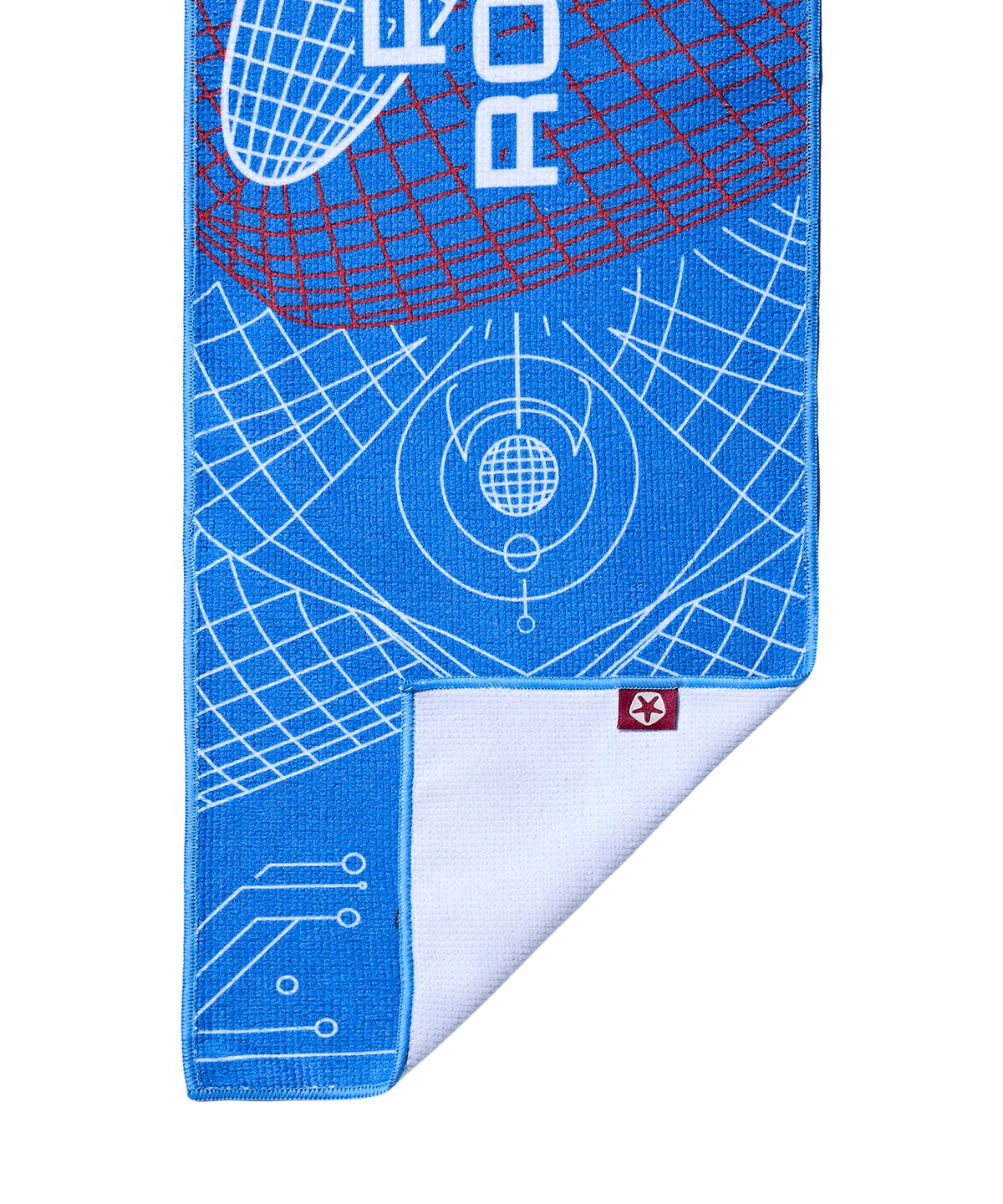 디스커스 애슬레틱(DISCUS ATHLETIC) 2026 PENTAPORT 네온 슬로건 타월 블루