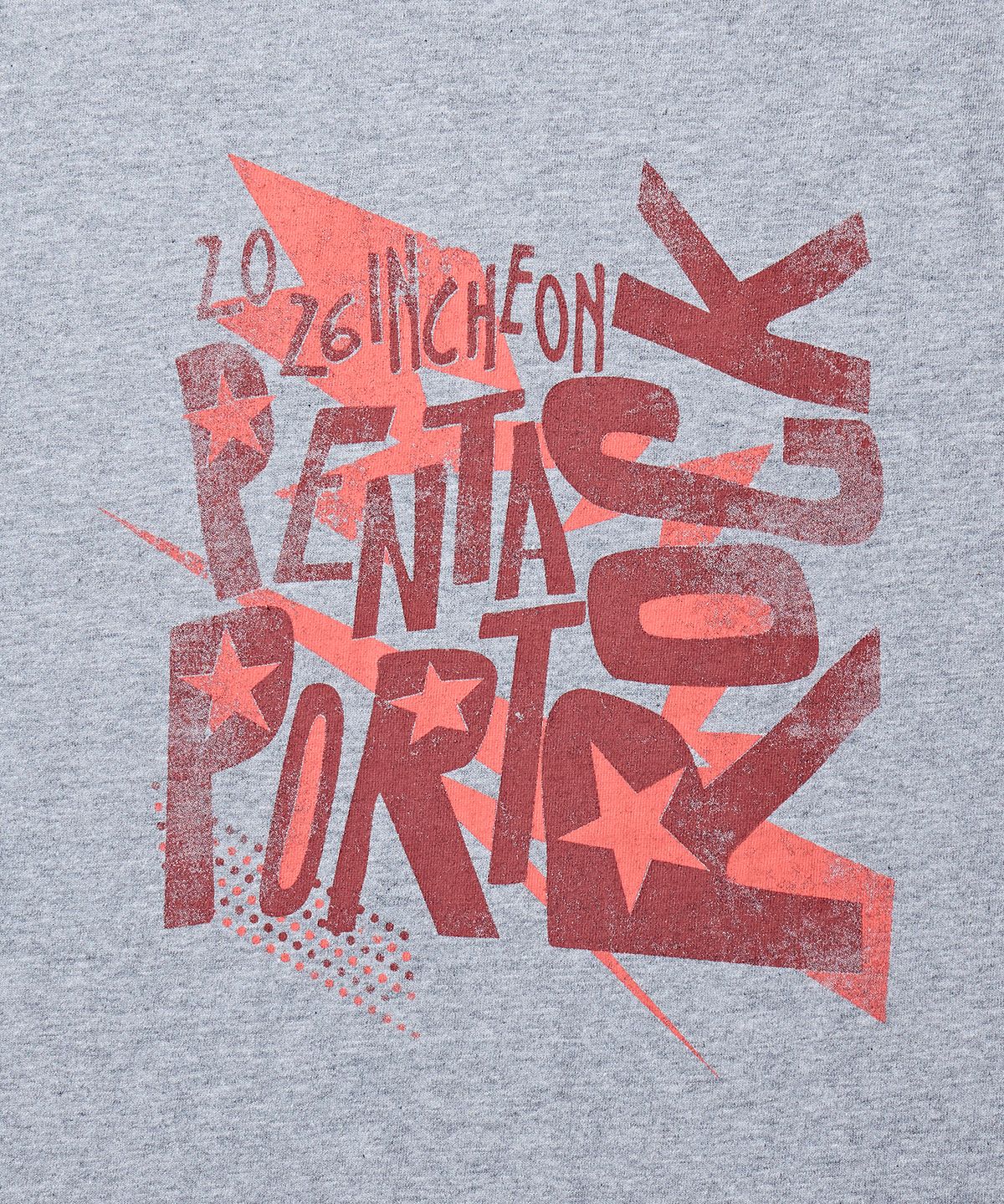 디스커스 애슬레틱(DISCUS ATHLETIC) 2026 PENTAPORT 콜라주 티셔츠 멜란지 그레이