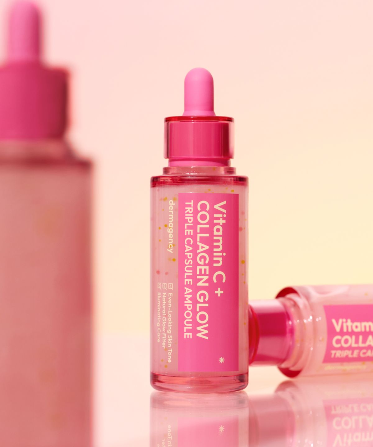더마젼시(DERMAGENCY) 비타민씨 콜라겐 글로우 트리플 캡슐 앰플 40ml