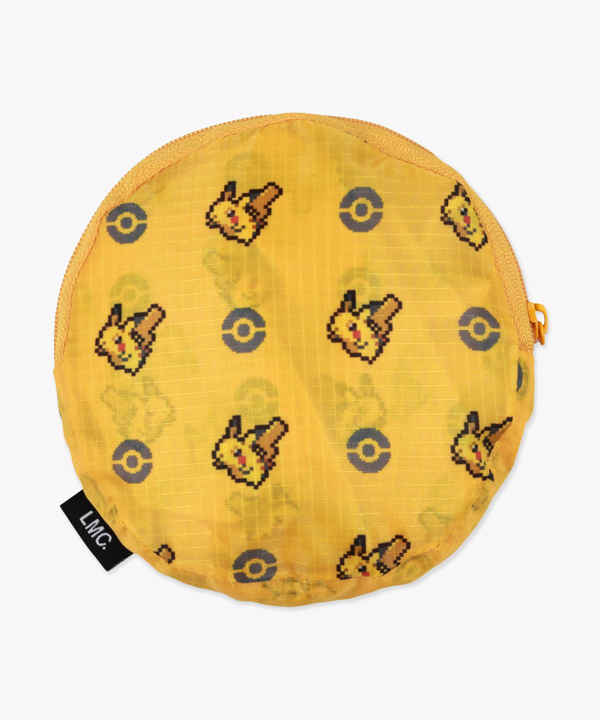 엘엠씨(LMC) Pokémon Pixel Art Monster-Ball Packable Bag yellow