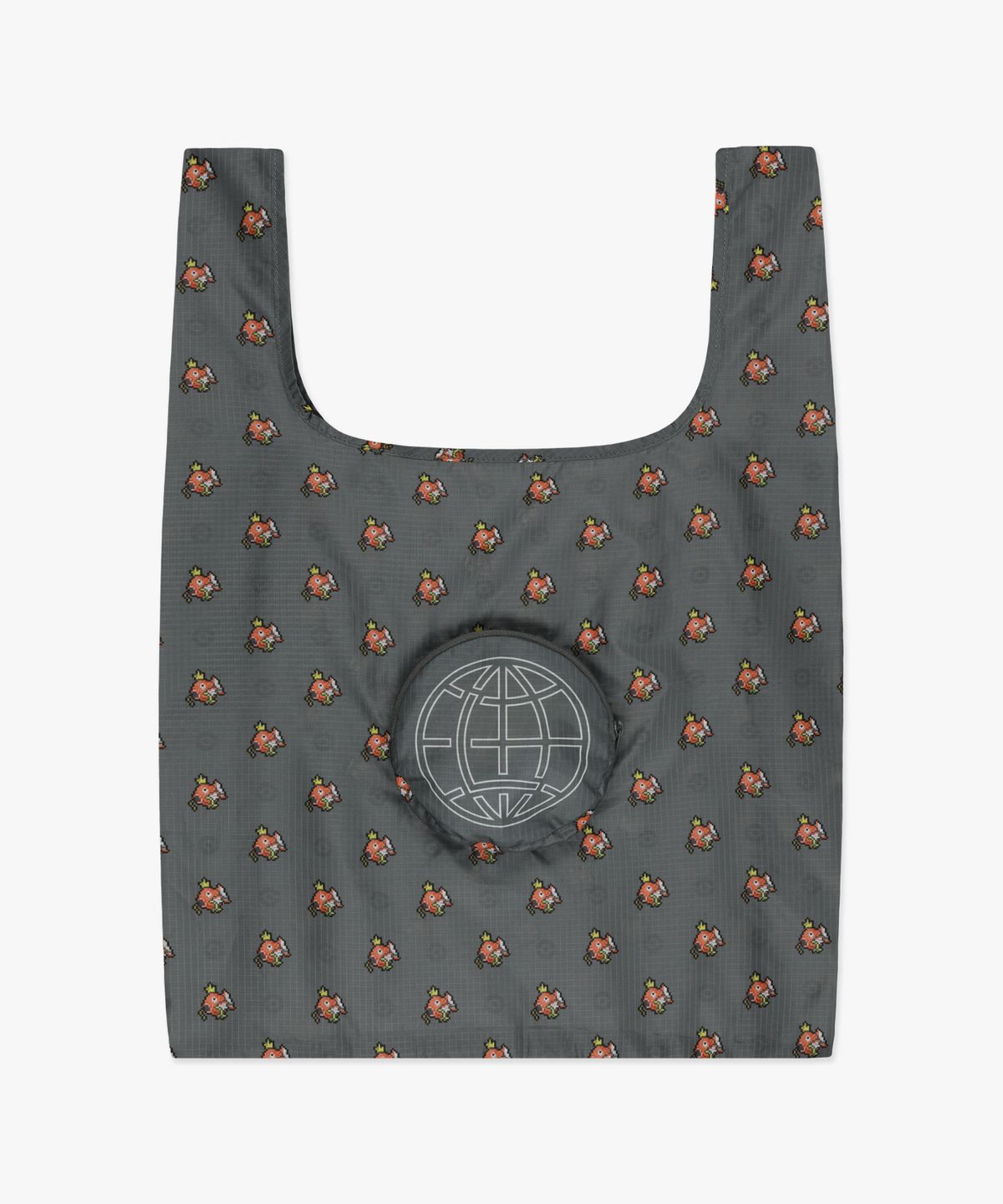 엘엠씨(LMC) Pokémon Pixel Art Monster-Ball Packable Bag charcoal