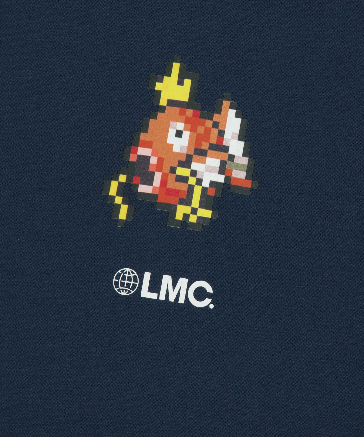 엘엠씨(LMC) Pokémon Pixel Art Dot Eyes Club Tee navy