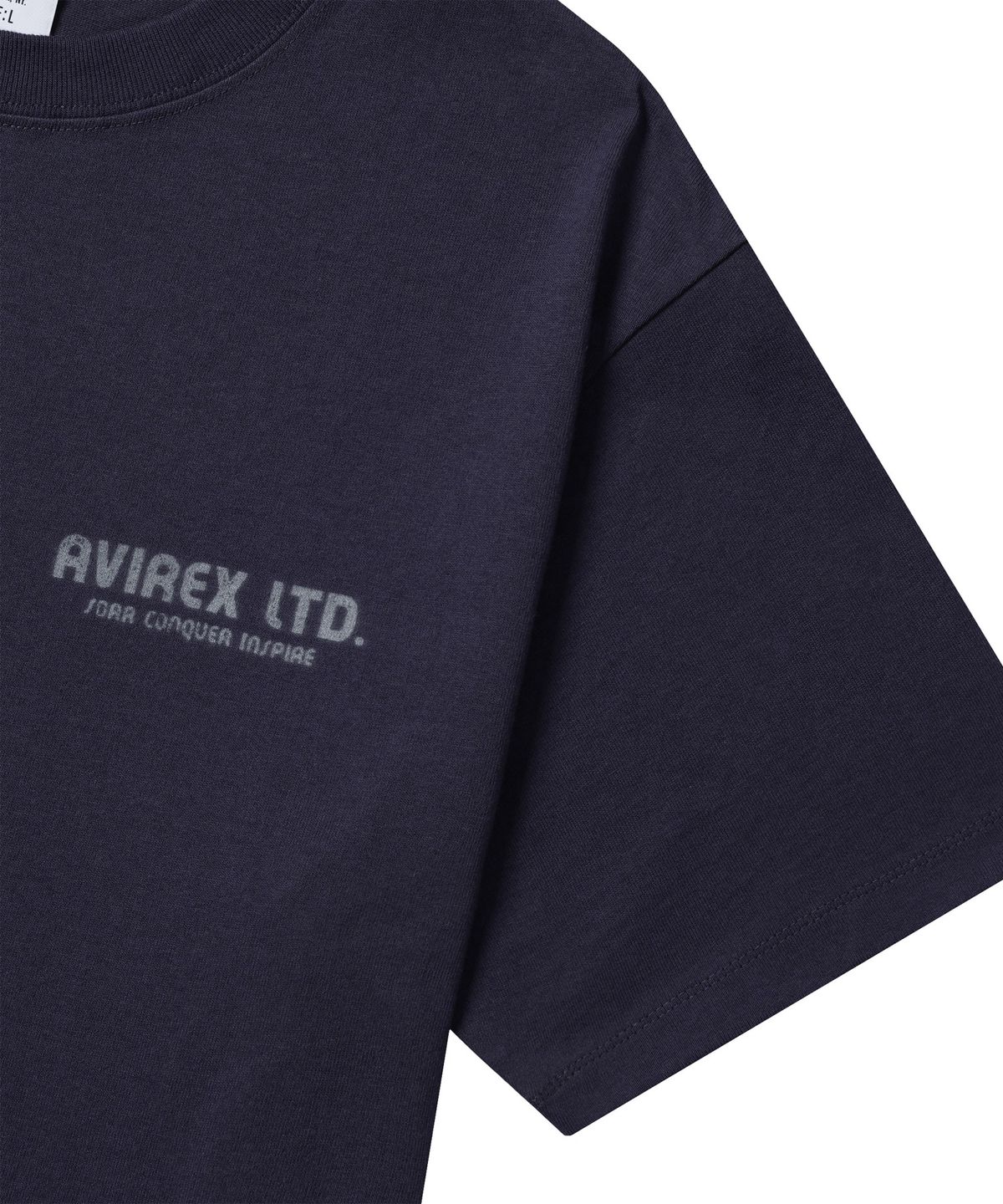 아비렉스(AVIREX) 빈티지 워시드 프린트 티셔츠 / 7836134020 네이비