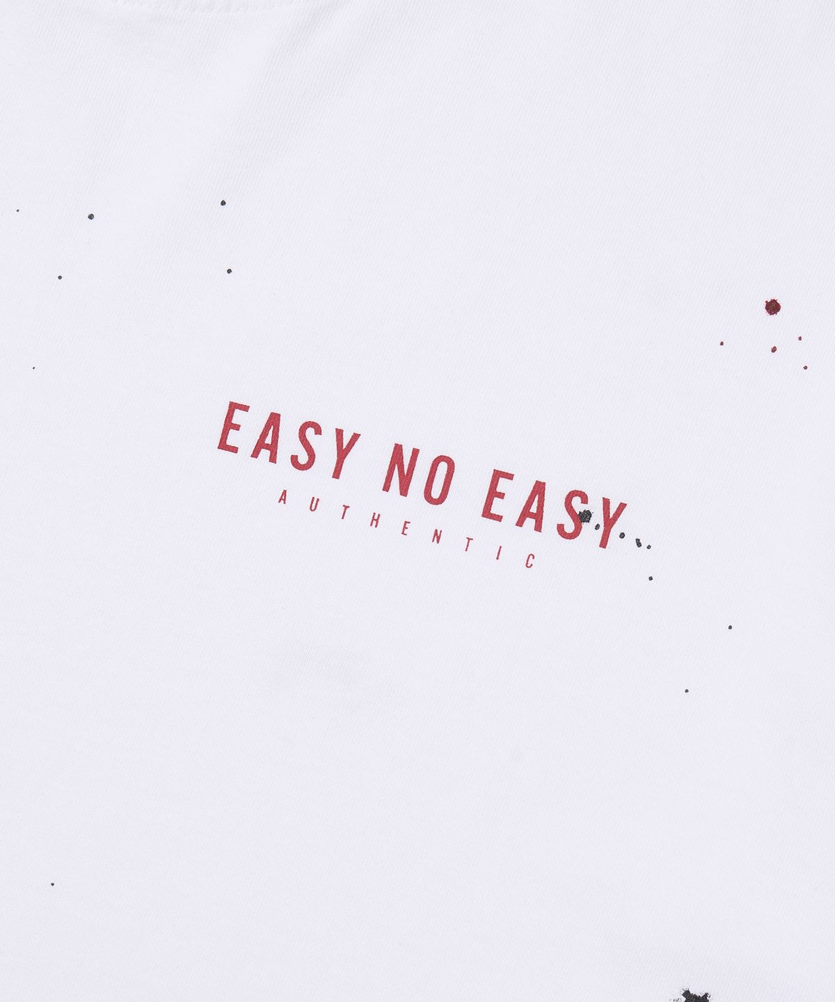 이지노이지(EASY NO EASY) 이지 페인팅 크롭 티셔츠 - 화이트