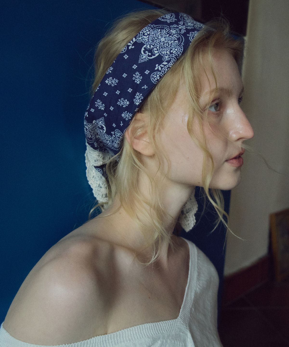 씨타(CITTA) Lace Paisley Bandana_CTA957(2color)