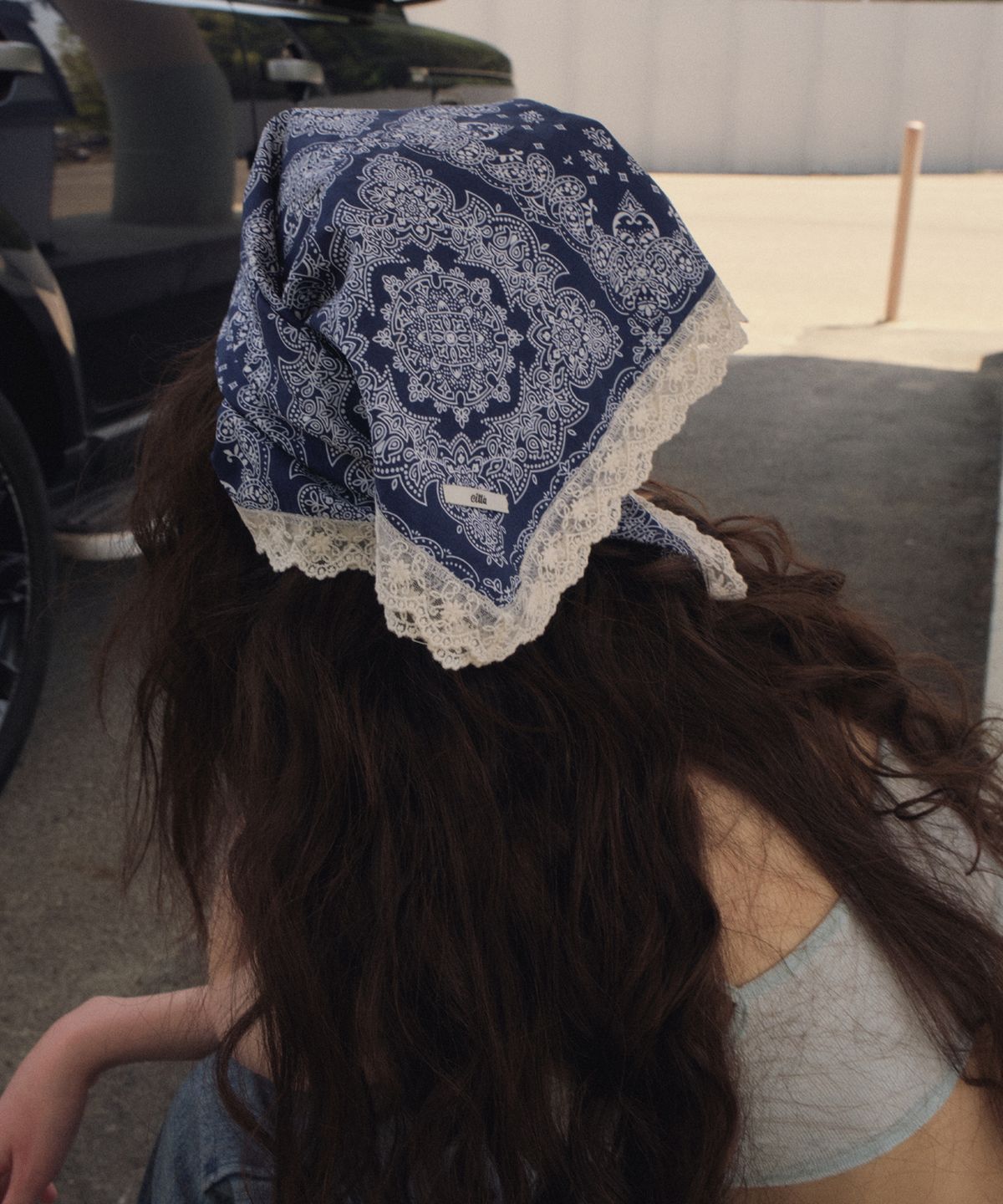 씨타(CITTA) Lace Paisley Bandana_CTA957(2color)