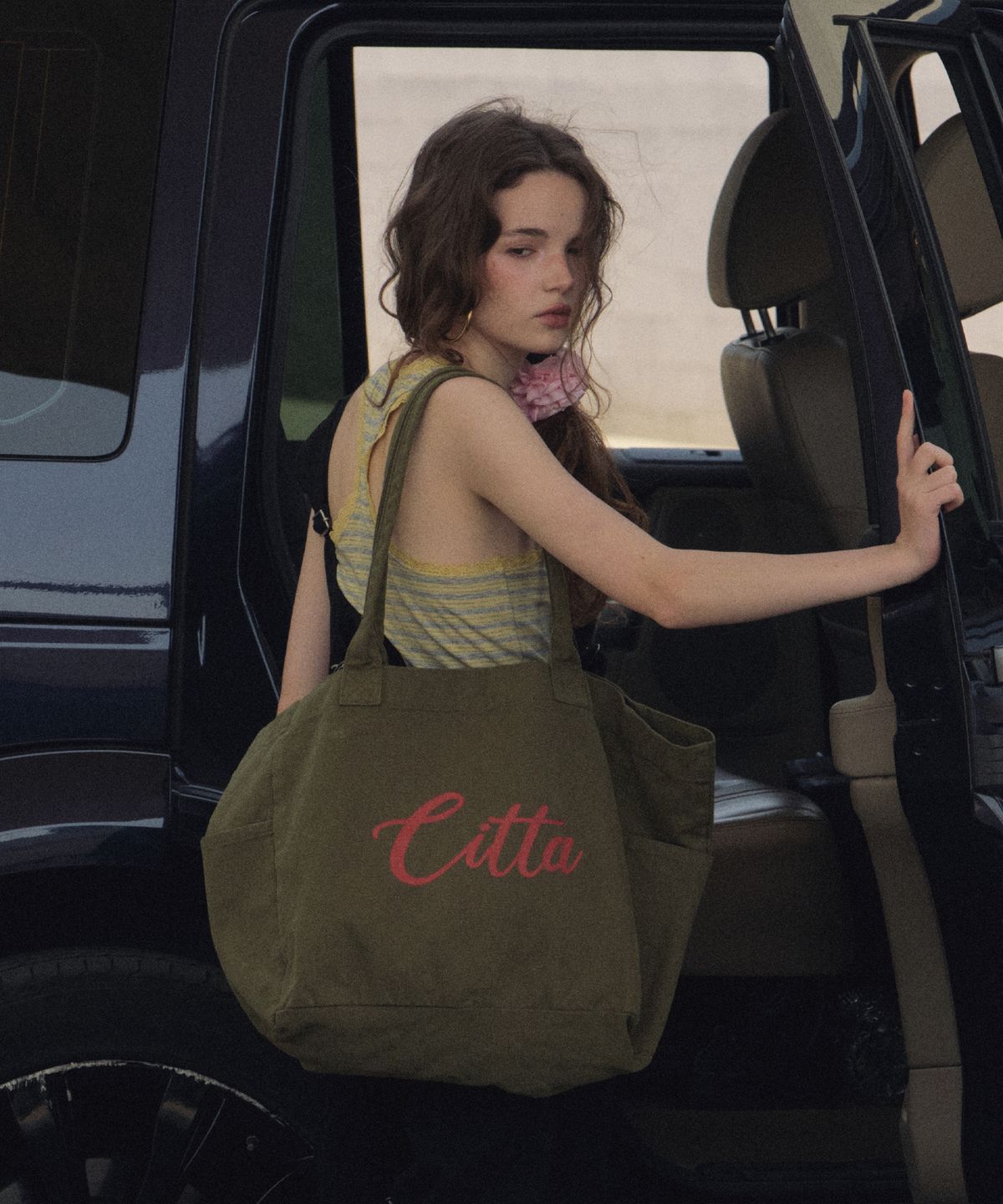씨타(CITTA) Colorful Canvas Bag_CTA952(Khaki)
