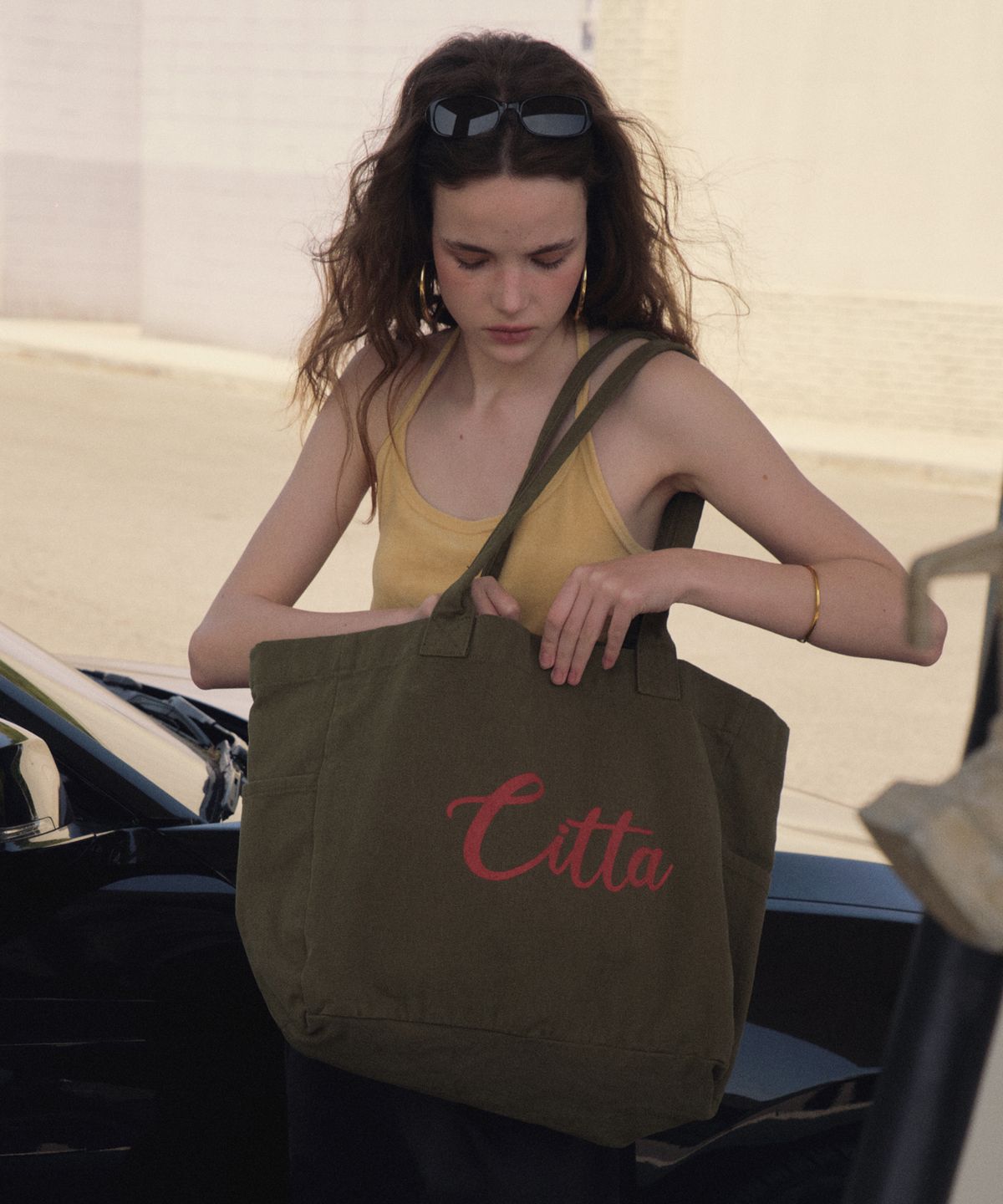 씨타(CITTA) Colorful Canvas Bag_CTA952(Khaki)