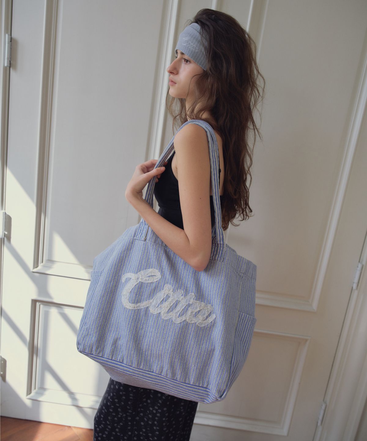 씨타(CITTA) Stripe Eco Bag_CTA953(Blue)