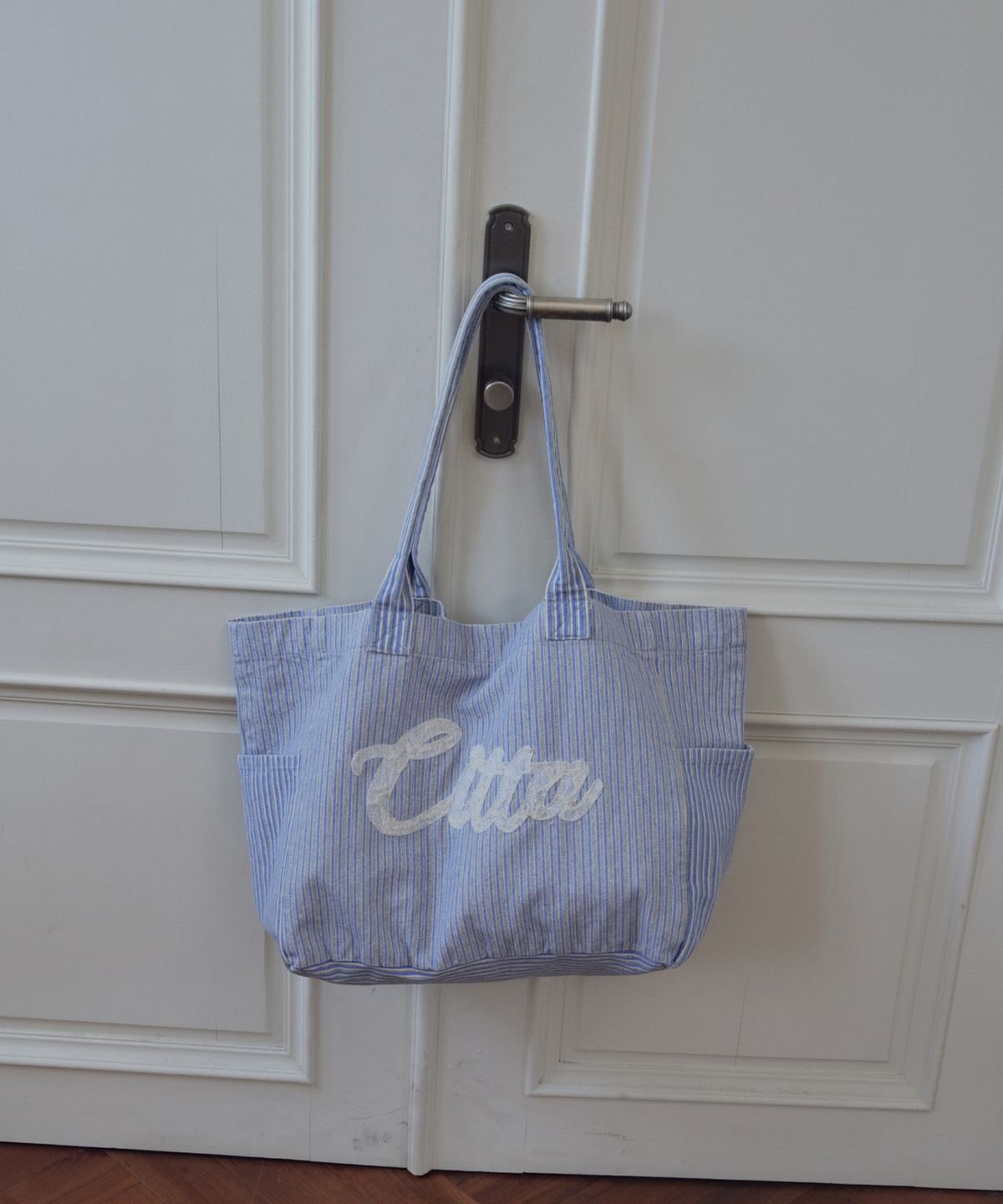 씨타(CITTA) Stripe Eco Bag_CTA953(Blue)