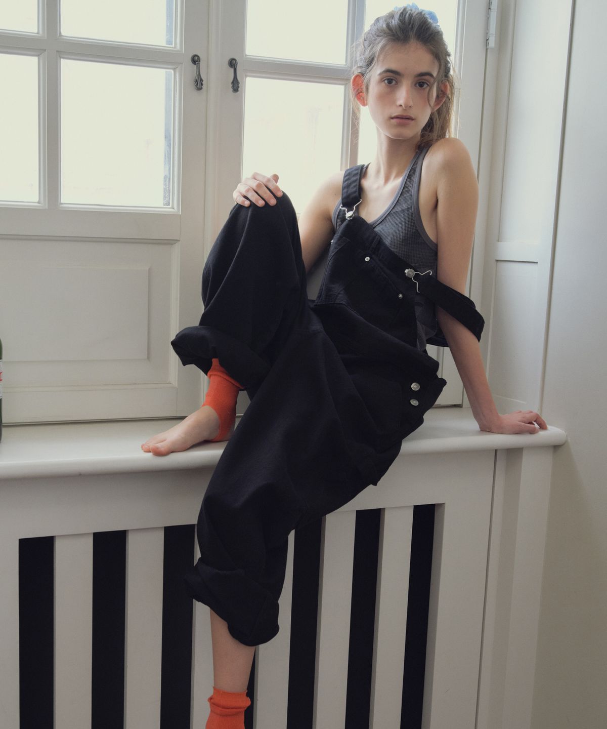 씨타(CITTA) Laid-Back Oversized Overalls_CTB569(Black)