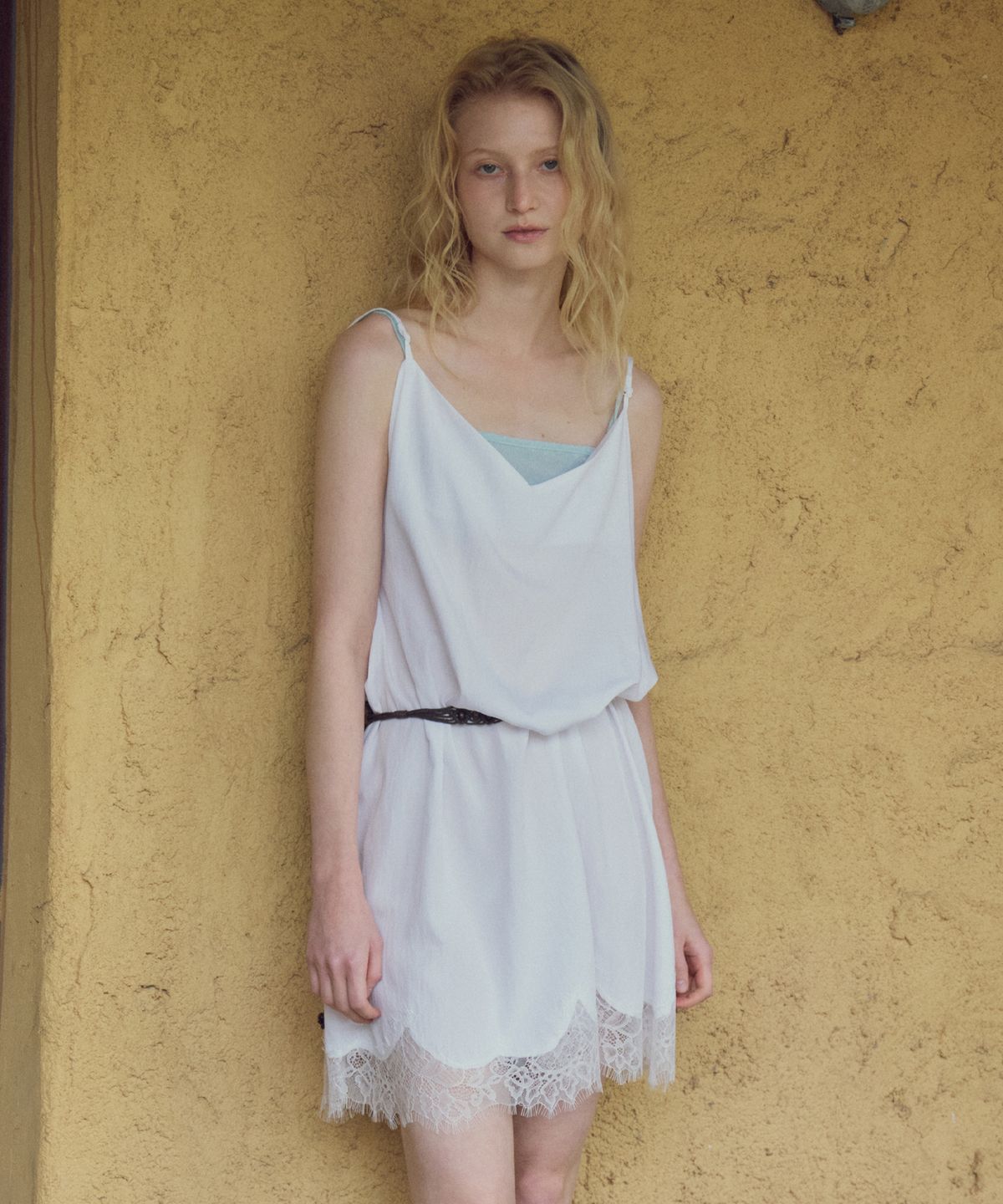 씨타(CITTA) Lace Slip Mini Dress_CTOP719(Ivory)