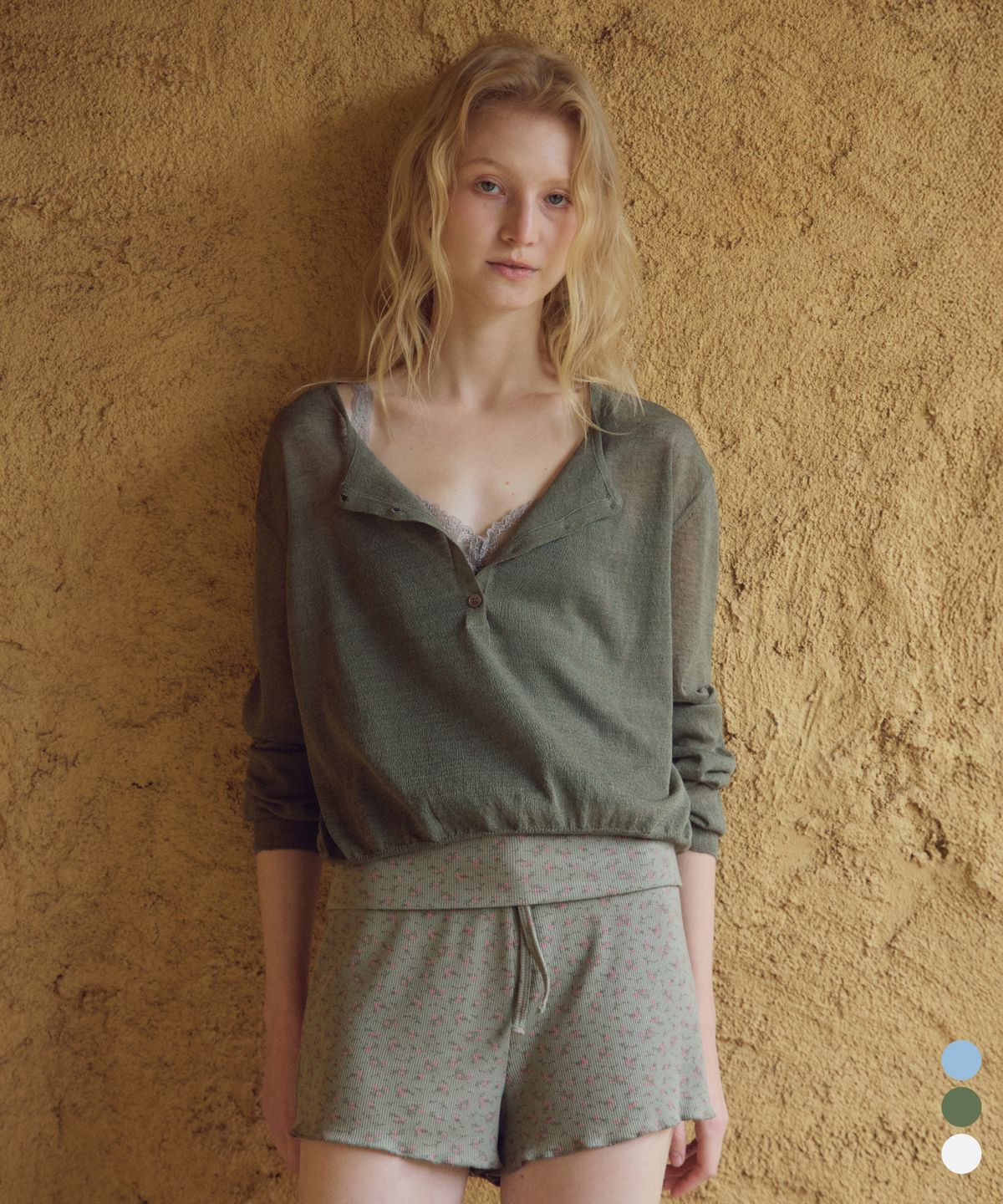 씨타(CITTA) Essential Henley Neck Knit_CTK269(3color)