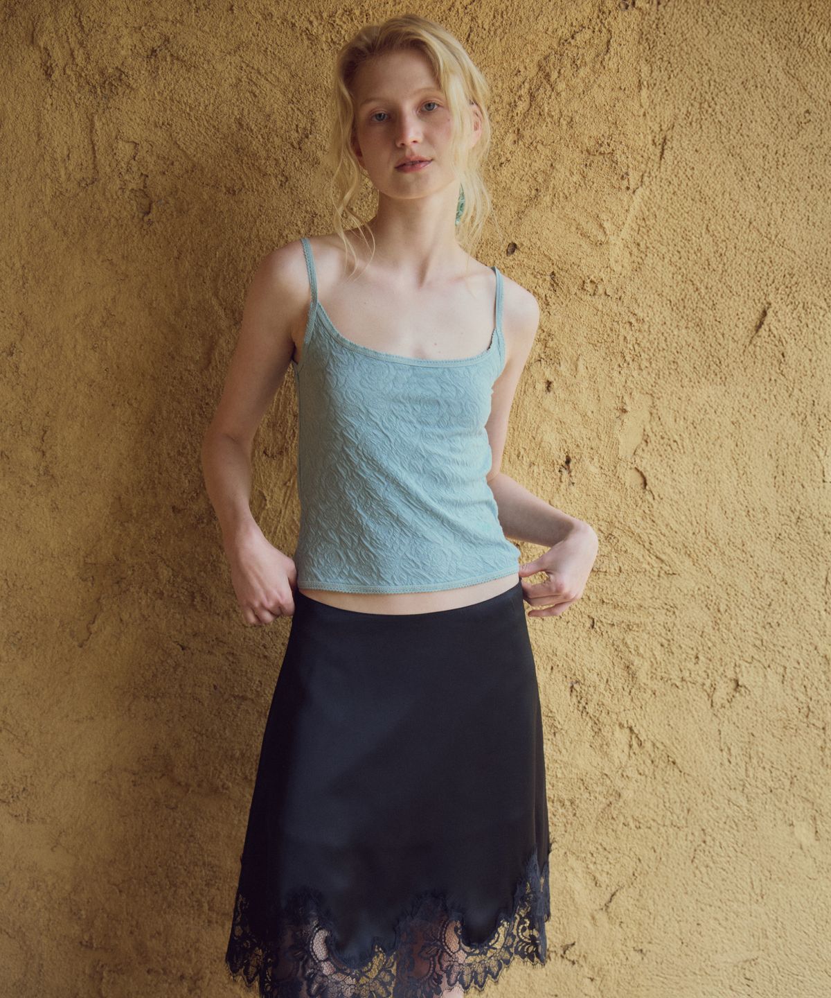 씨타(CITTA) Floral Textured Lace Sleeveless_CTT3013(Pale Mint)