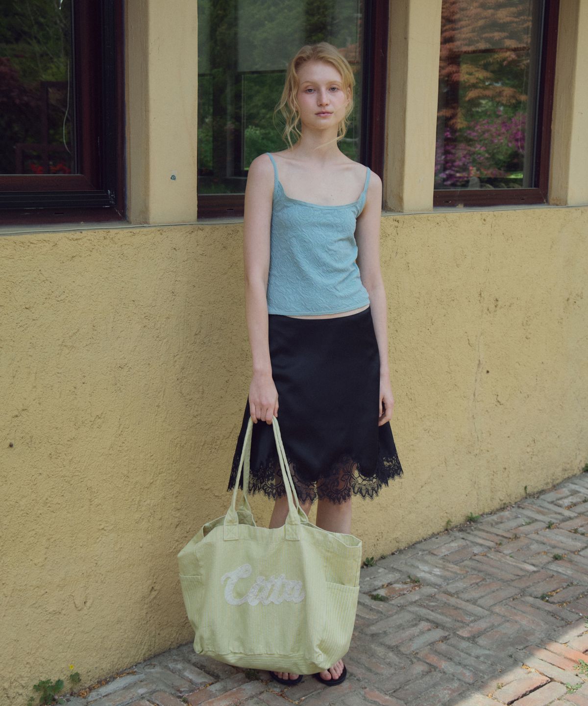 씨타(CITTA) Floral Textured Lace Sleeveless_CTT3013(Pale Mint)