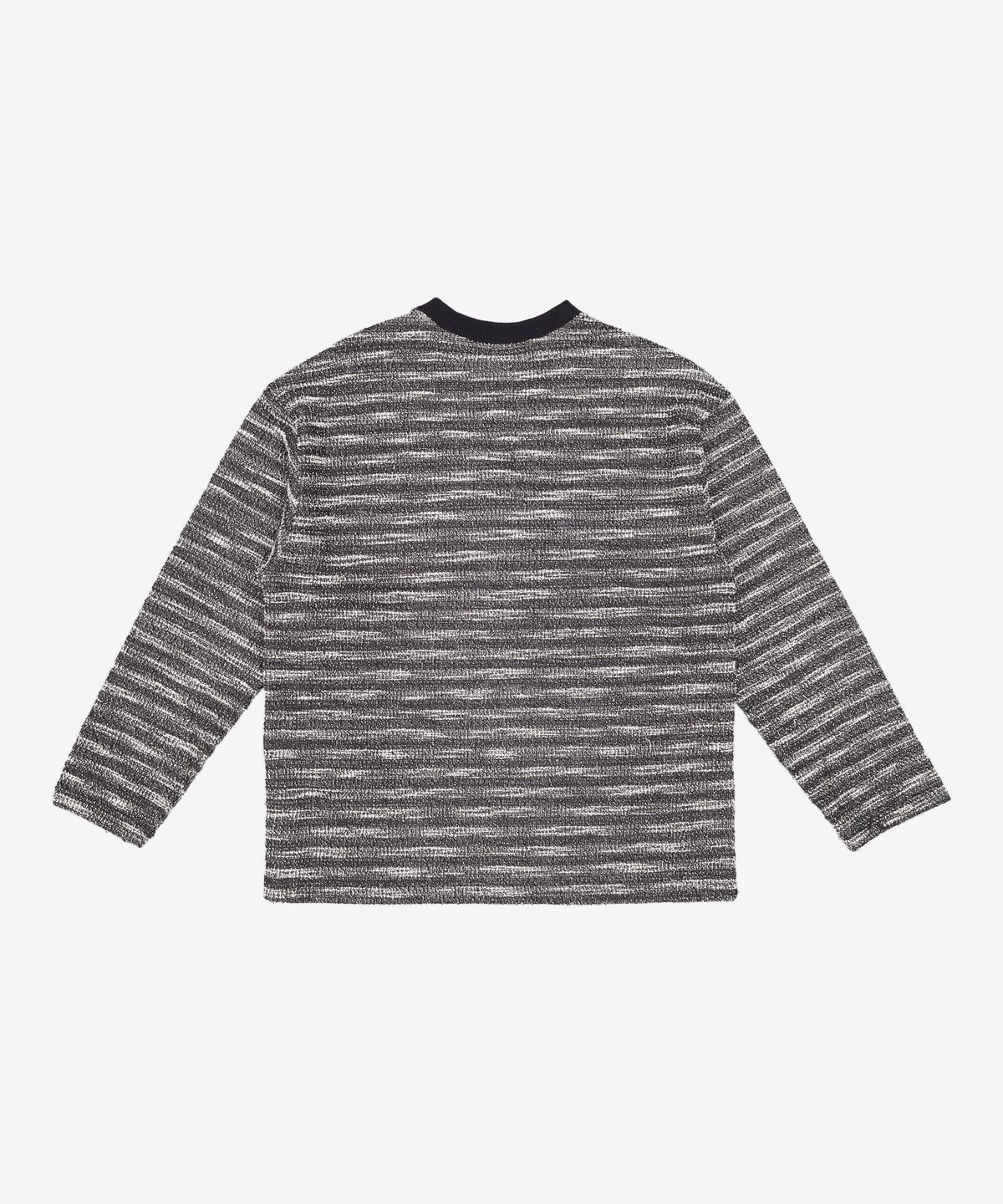 메종미네드(MAISON MINED) MIXED BOUCLE KNIT LONG SLEEVE BLACK L