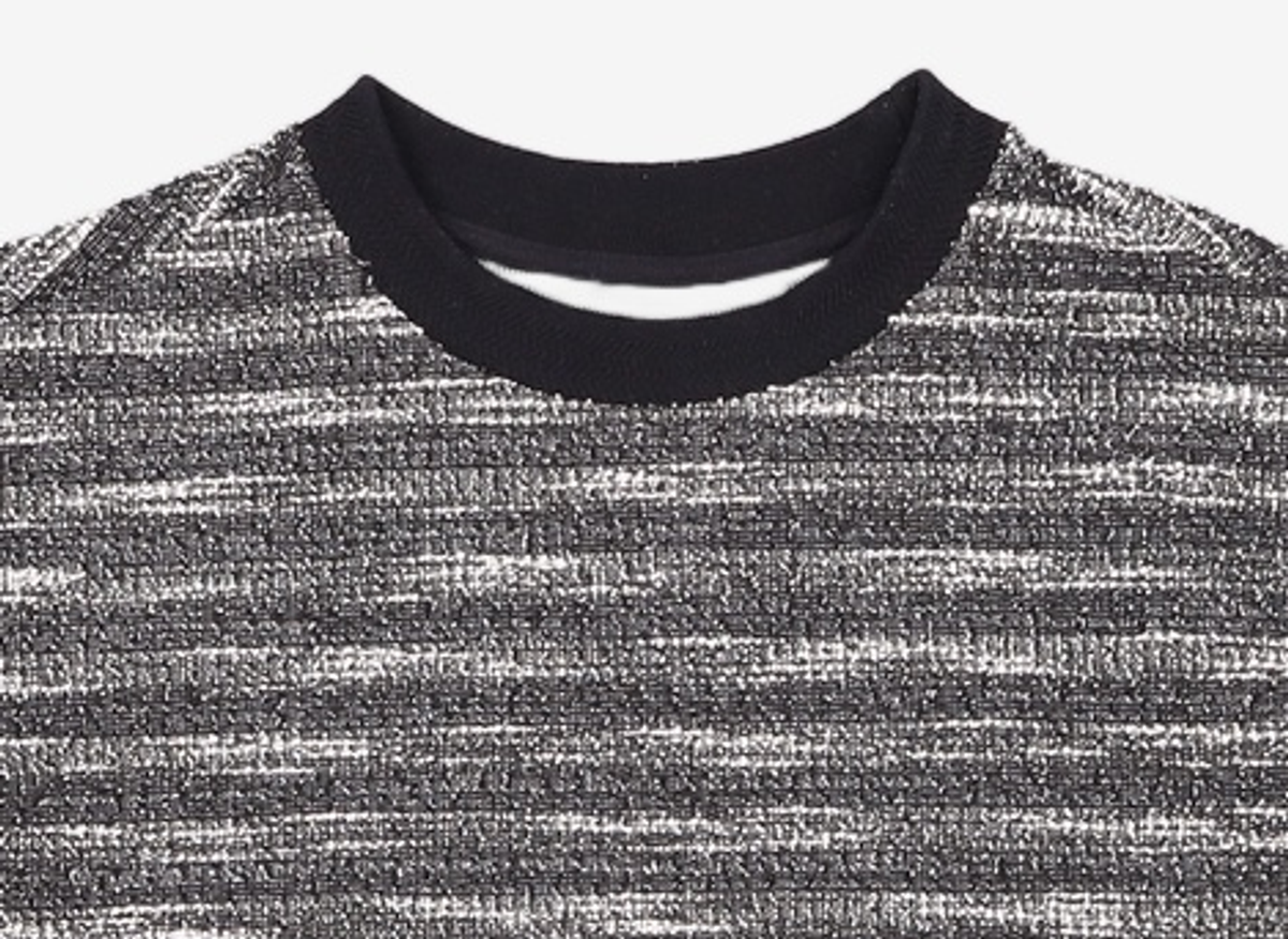 메종미네드(MAISON MINED) MIXED BOUCLE KNIT LONG SLEEVE BLACK L