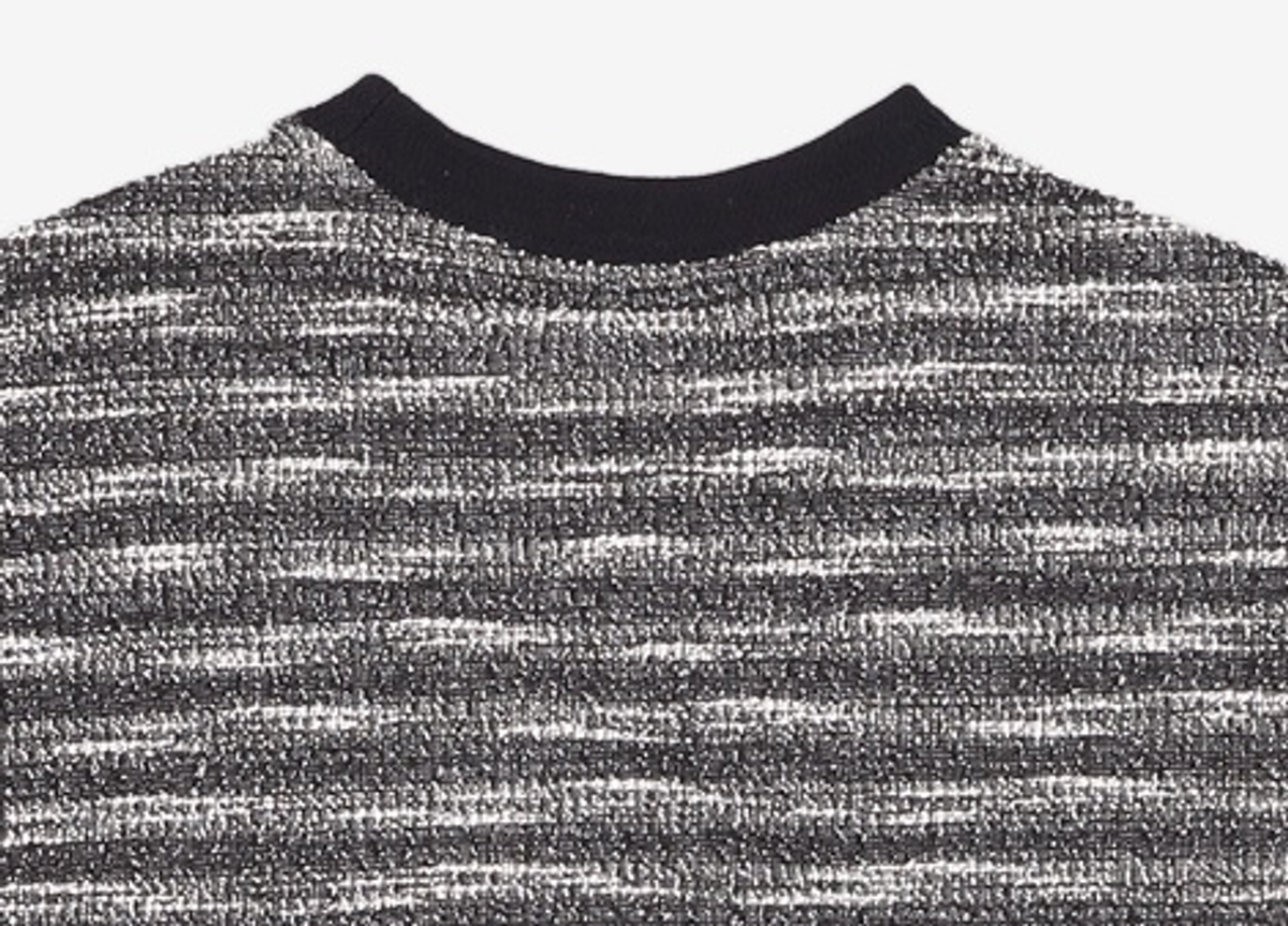 메종미네드(MAISON MINED) MIXED BOUCLE KNIT LONG SLEEVE BLACK L