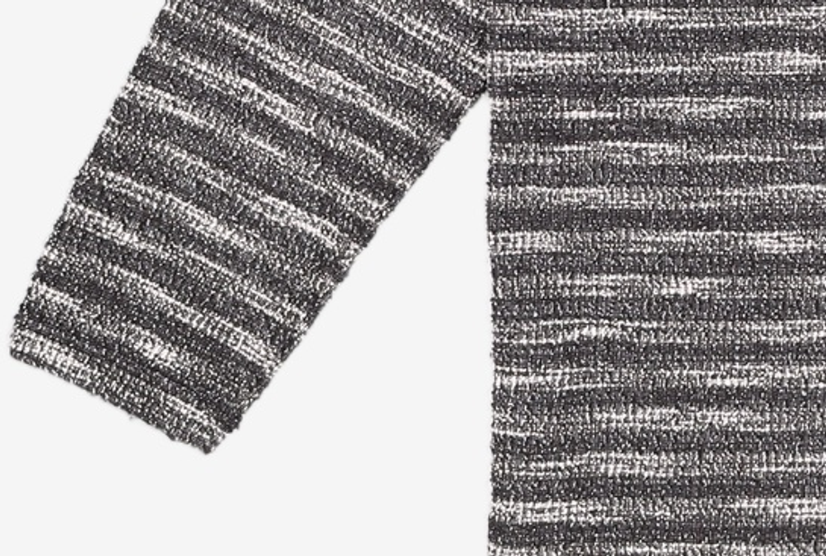 메종미네드(MAISON MINED) MIXED BOUCLE KNIT LONG SLEEVE BLACK L