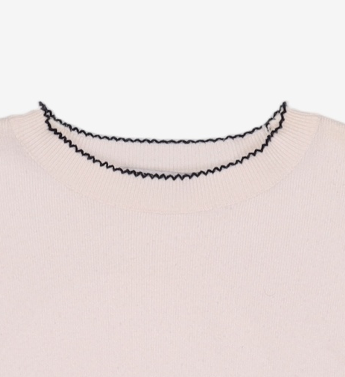 미쏘(MIXXO) 소매 배색포인트 풀오버 MIWKAC131T L