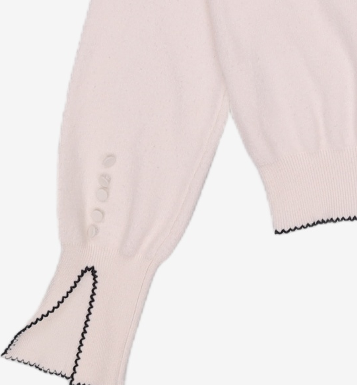미쏘(MIXXO) 소매 배색포인트 풀오버 MIWKAC131T L