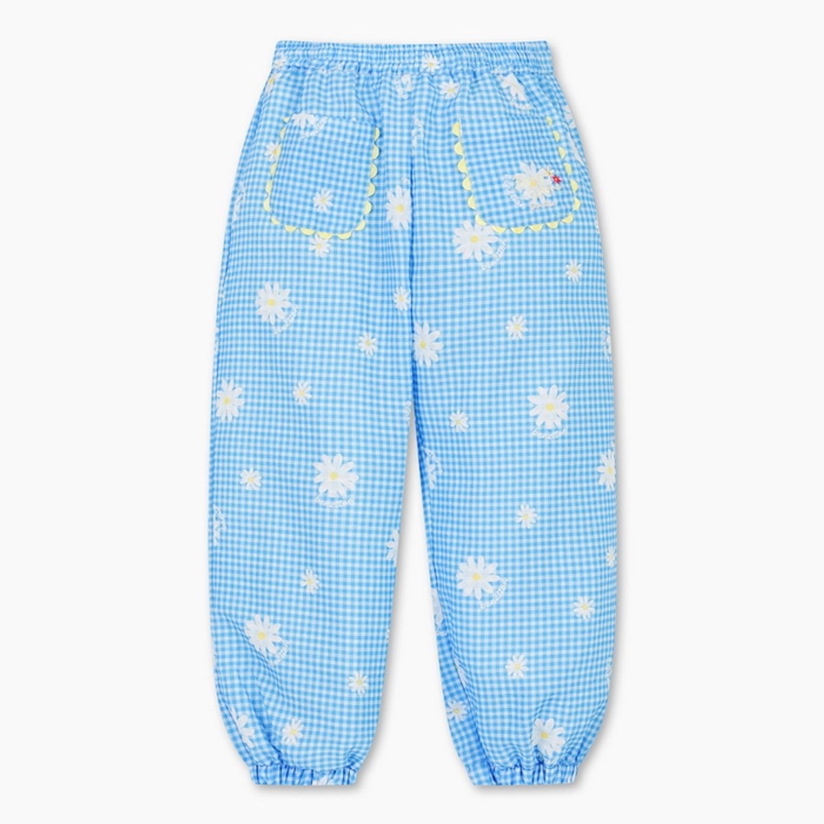 베네통키즈(BENETTONKIDS) 체크 데이지 조거 팬츠_QAPT10631BL