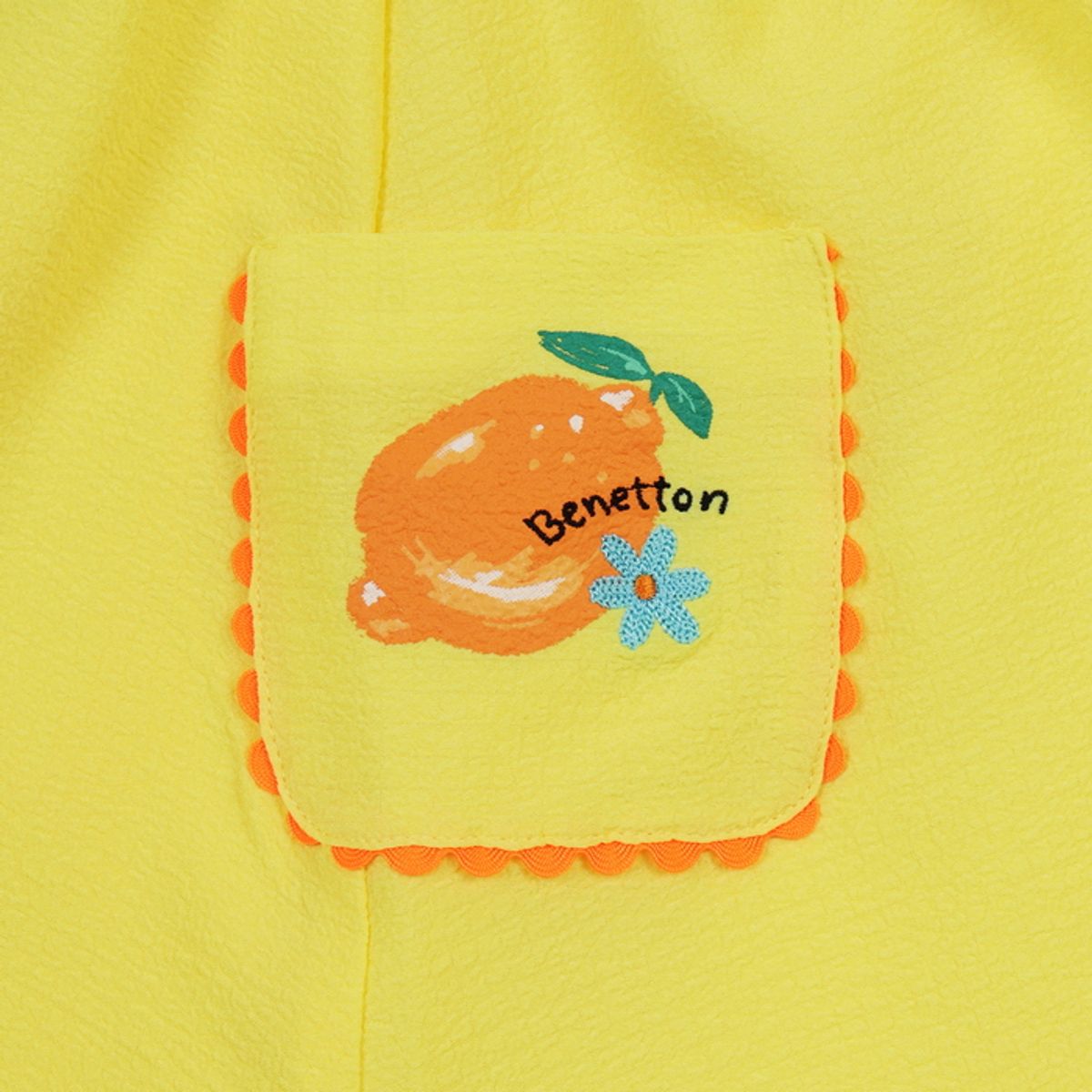 베네통키즈(BENETTONKIDS) 포지타코 프릴 원피스_QAOP27631YE