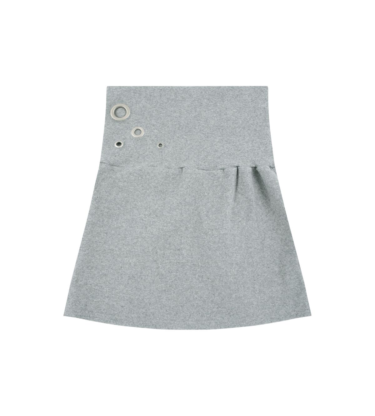 알디유(ALDIYOUU) Eyelet 2 - Way Wrap Skirt (Gray)
