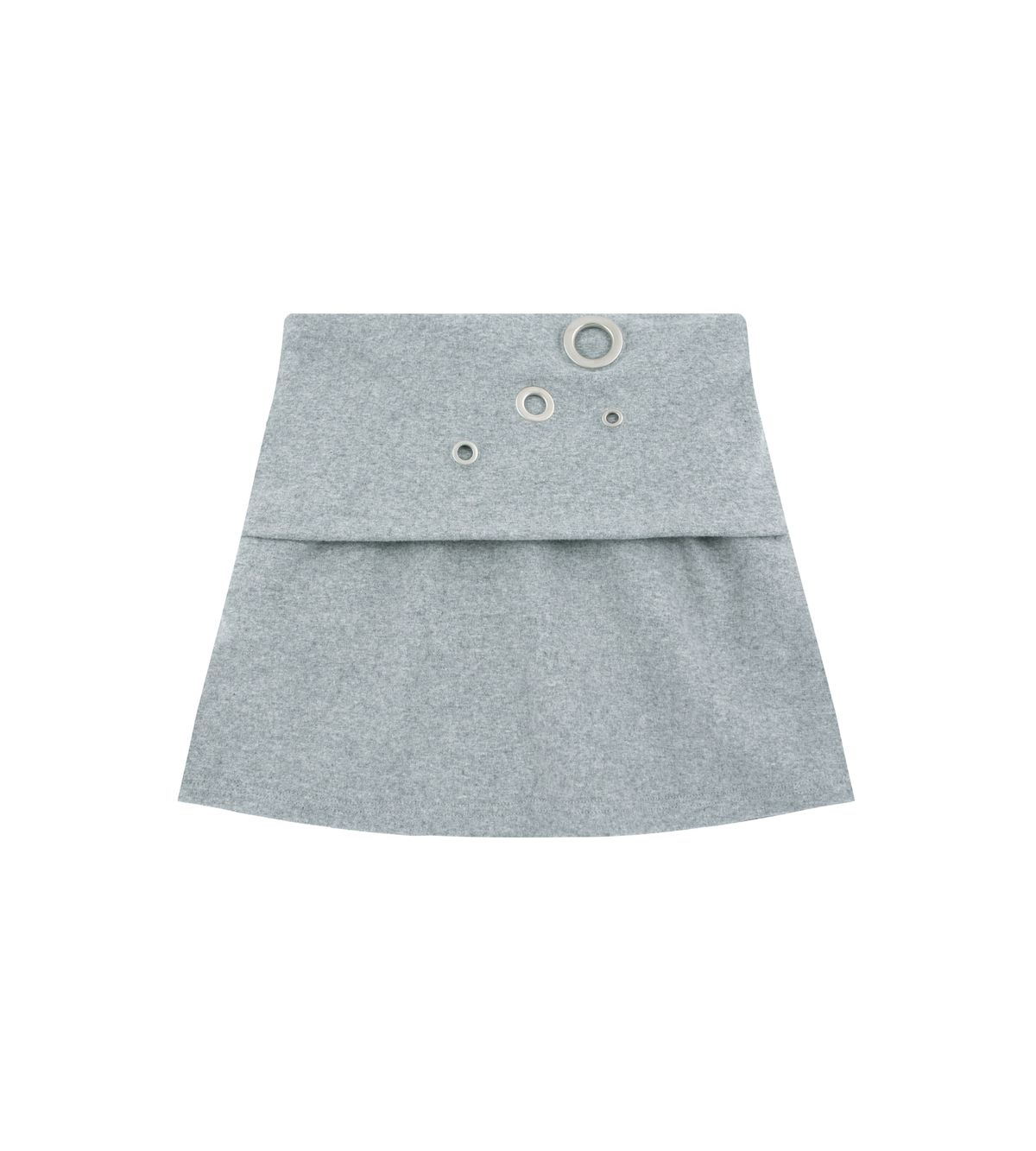 알디유(ALDIYOUU) Eyelet 2 - Way Wrap Skirt (Gray)