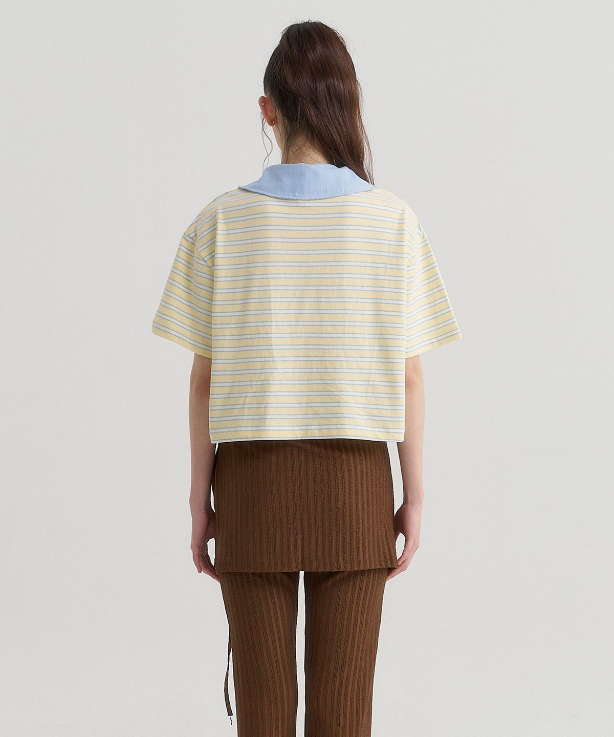 노브포에티(NOVE POETI) DC STRIPE T YELLOW