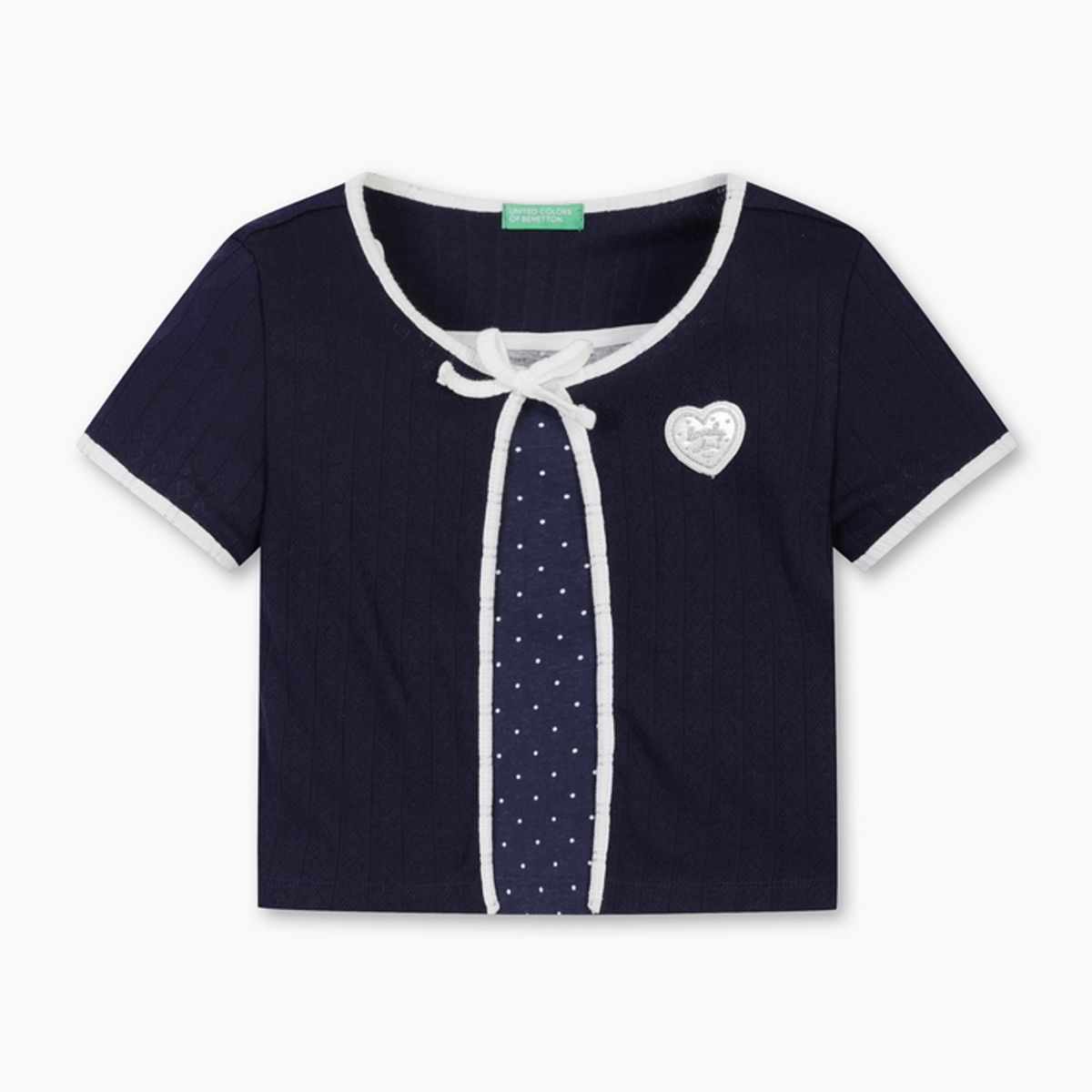 베네통키즈(BENETTONKIDS) 러브 나시 가디건 세트_QATS43631NY