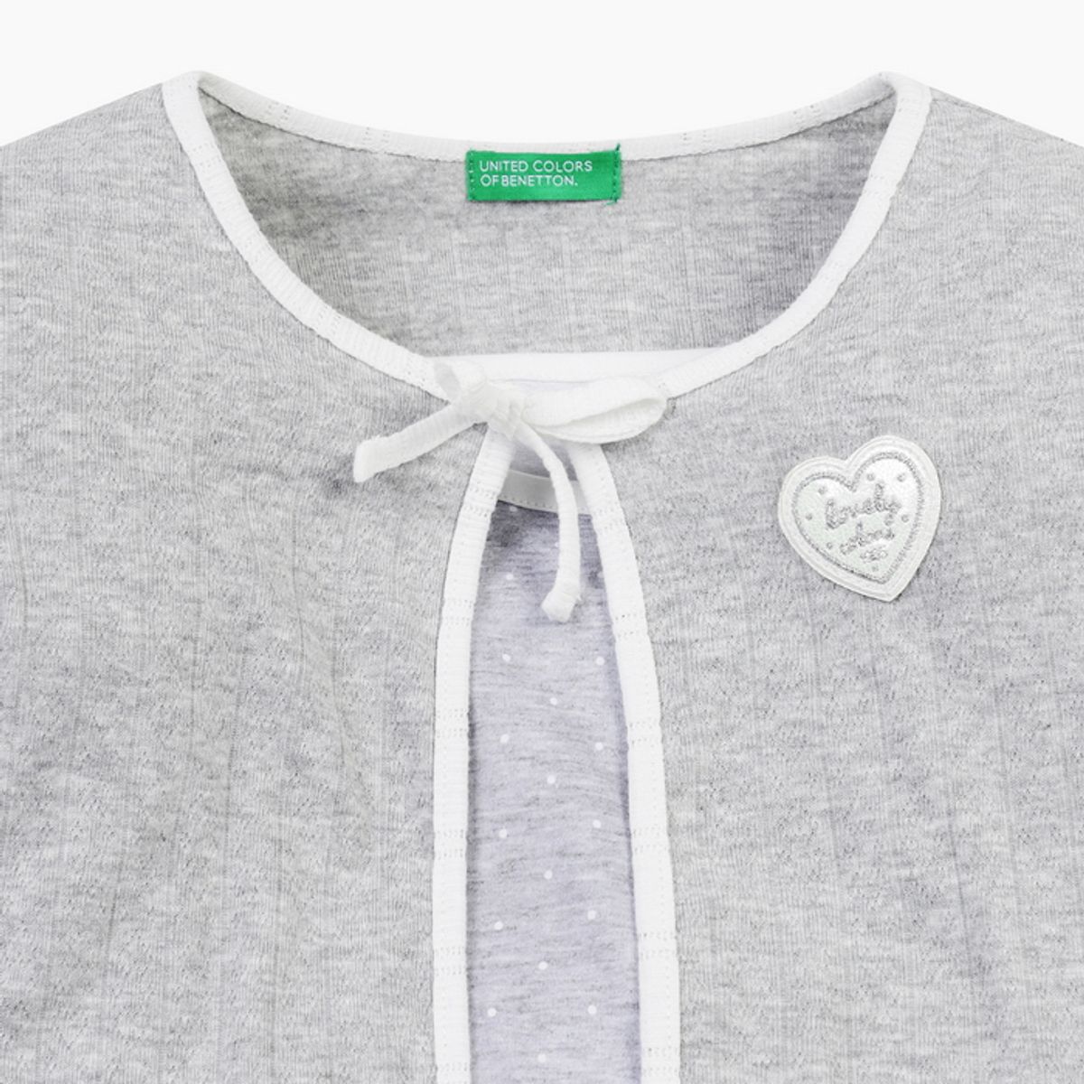 베네통키즈(BENETTONKIDS) 러브 나시 가디건 세트_QATS43631MG