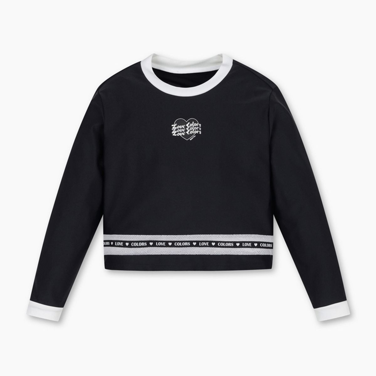 베네통키즈(BENETTONKIDS) 힙 매쉬 래쉬가드 SET_QCET21631BK