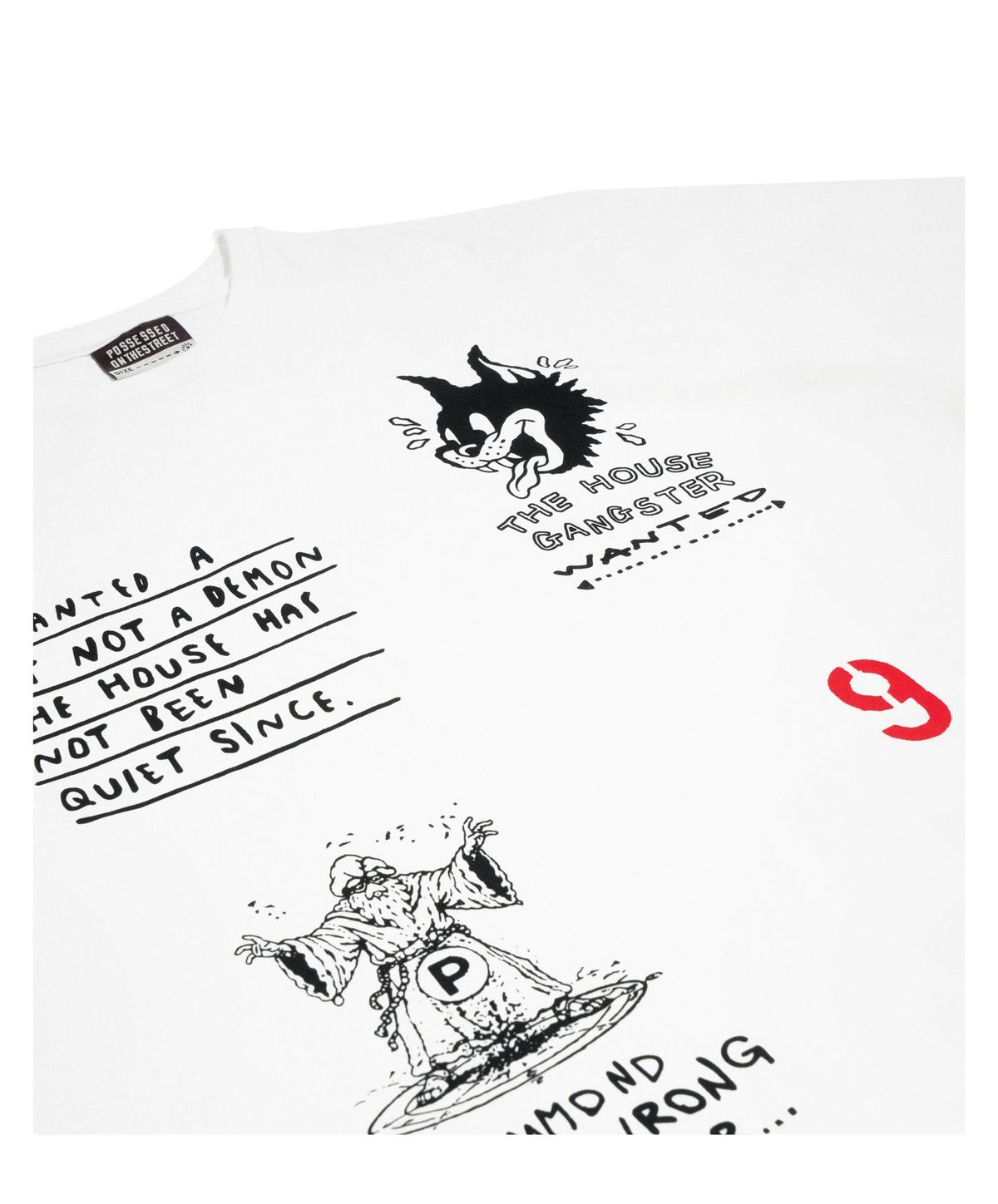 퍼츠(POTS) DEMON CAT TEE [WHITE]
