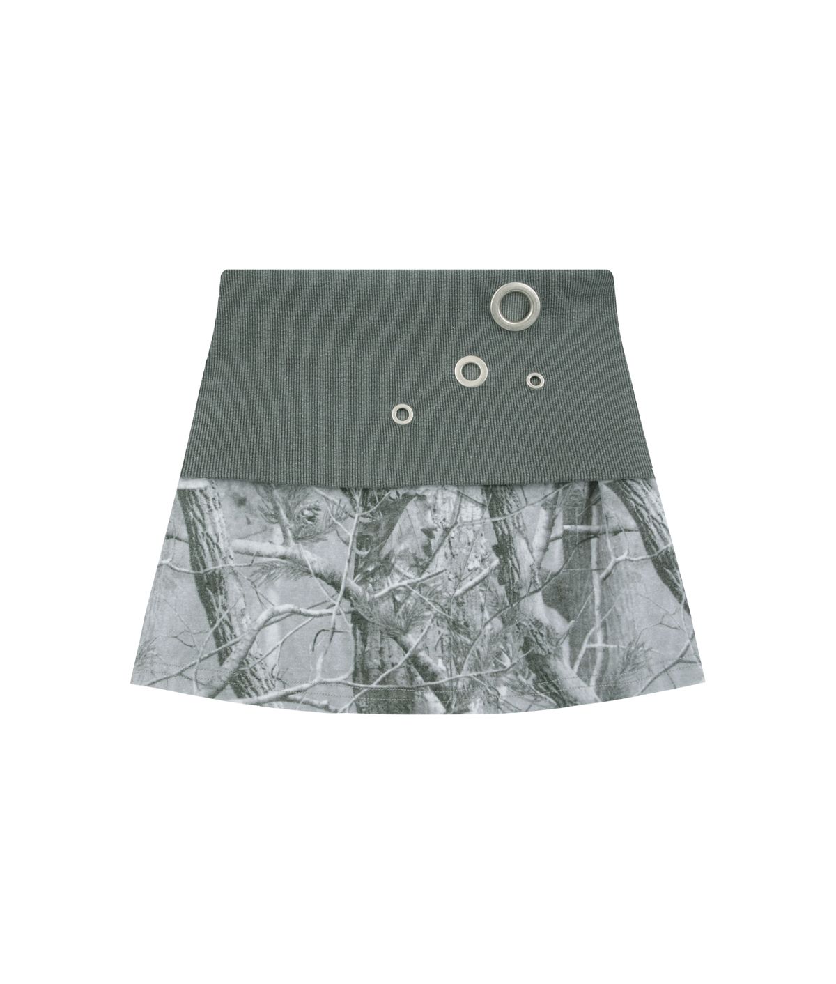 알디유(ALDIYOUU) Eyelet 2 - Way Wrap Gray Realtree Skirt