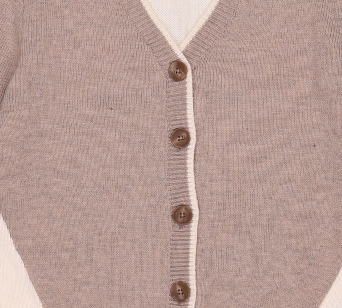 미쏘(MIXXO) 뒷판 배색포인트 가디건 MIWCKC111T M