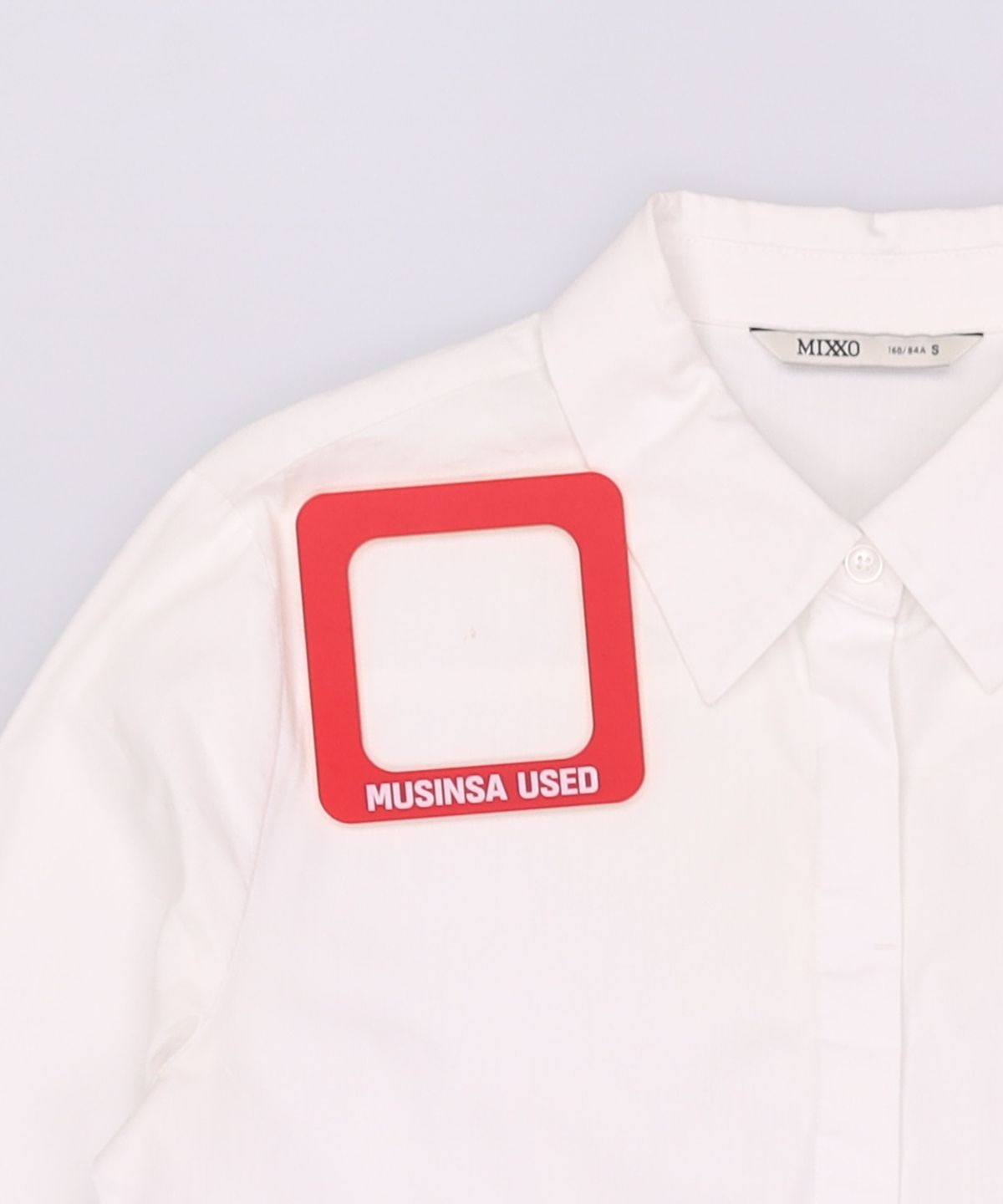 미쏘(MIXXO) 베이직 일자핏 셔츠_MIWYWE210A S