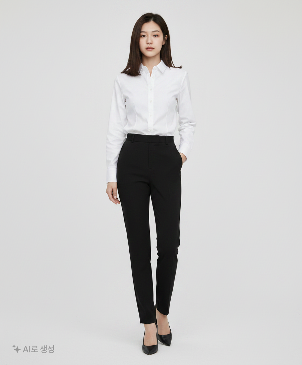 미쏘(MIXXO) 베이직 일자핏 셔츠_MIWYWE210A S