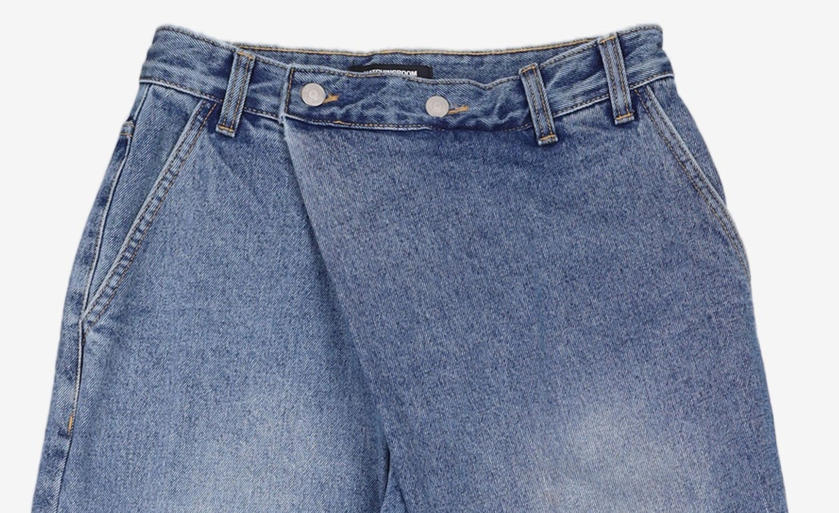 해칭룸(HATCHINGROOM) Wrap Jeans Black 2