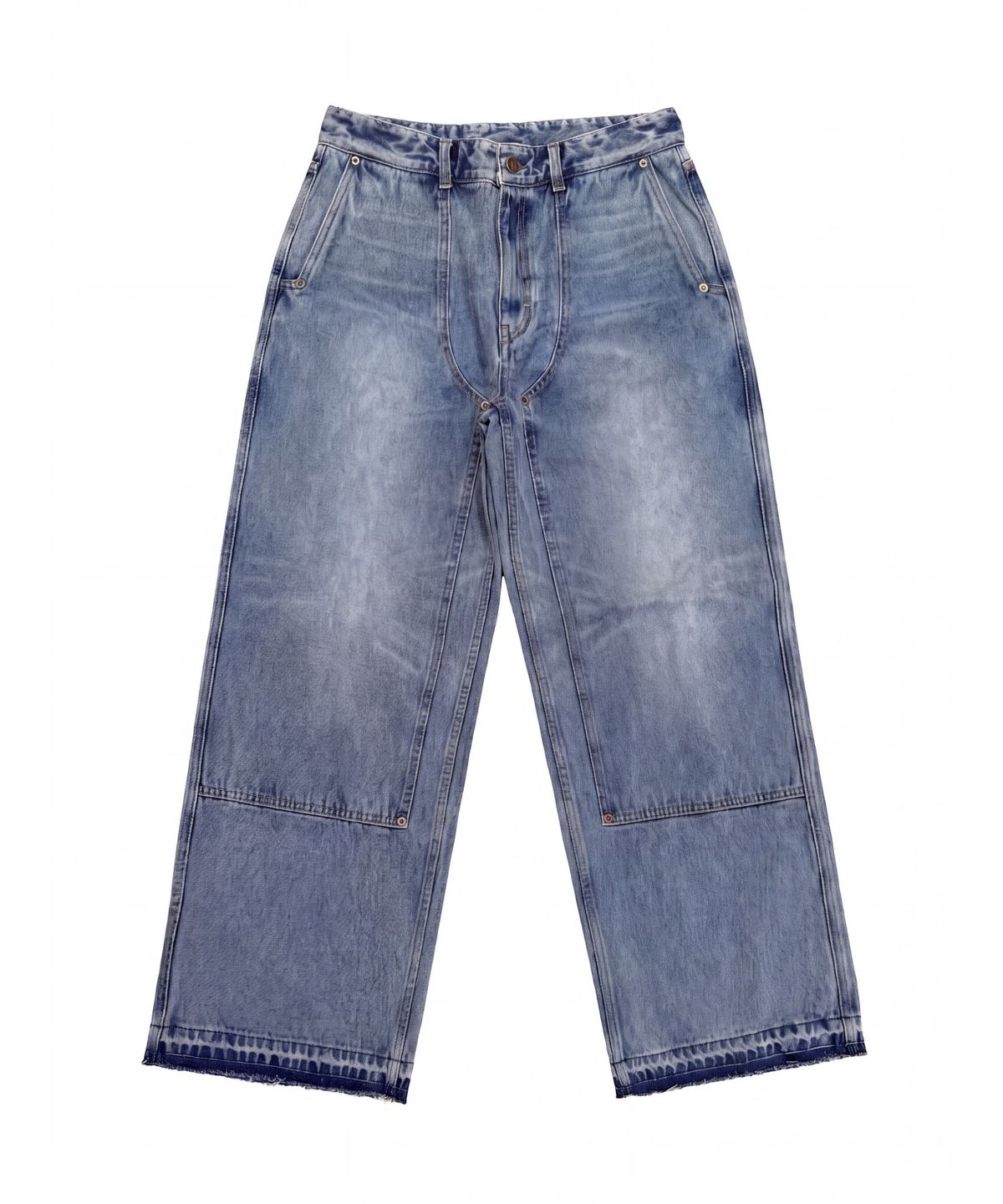 카이(KAI) Washed Double knee Denim pants