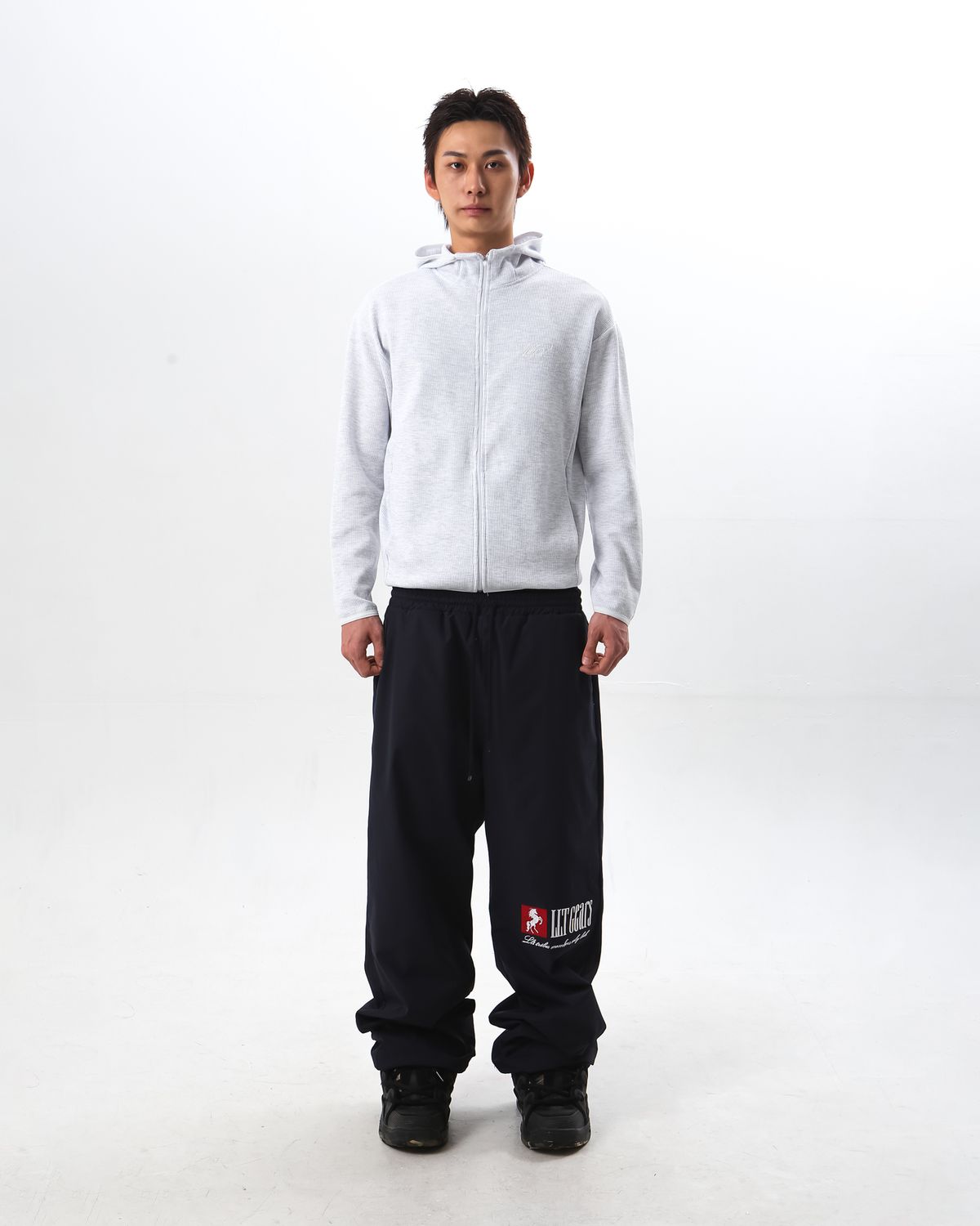 리브라이크디스(LLT) WAFFLE ZIP UP ASH HEATHER