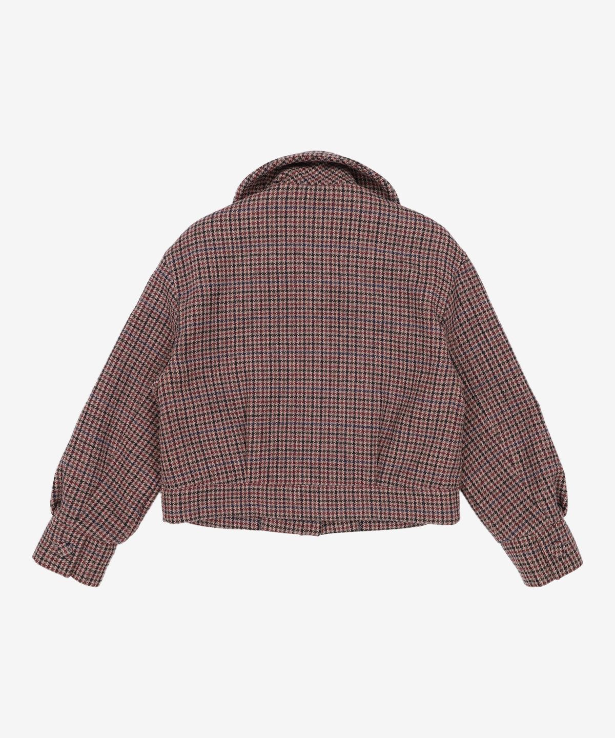 미쏘(MIXXO) 울체크 빅카라 숏자켓 MIWJKBV22G XS M