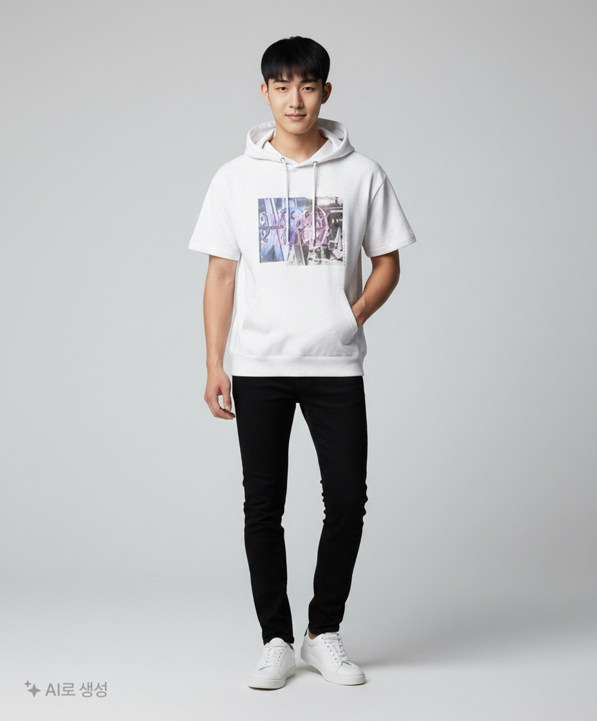 니(NII) 후드 티셔츠 100