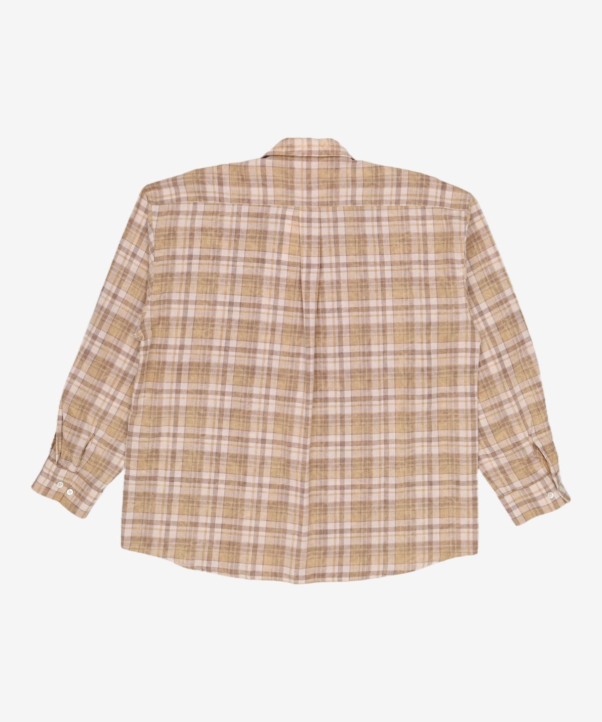 해칭룸(HATCHINGROOM) Classic Shirt Tie Dyed Check Brown 3